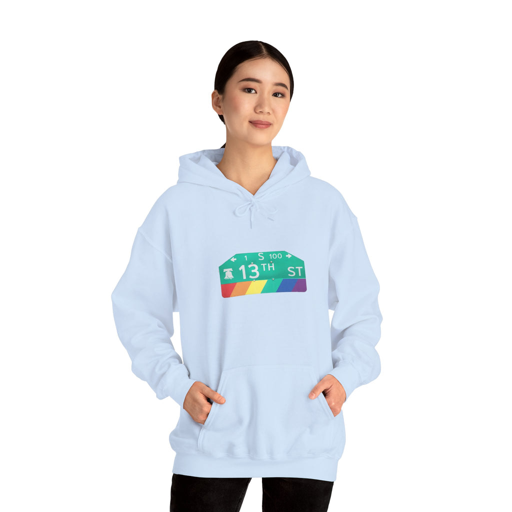 Philly Gayborhood Street Sign  Hoodie
