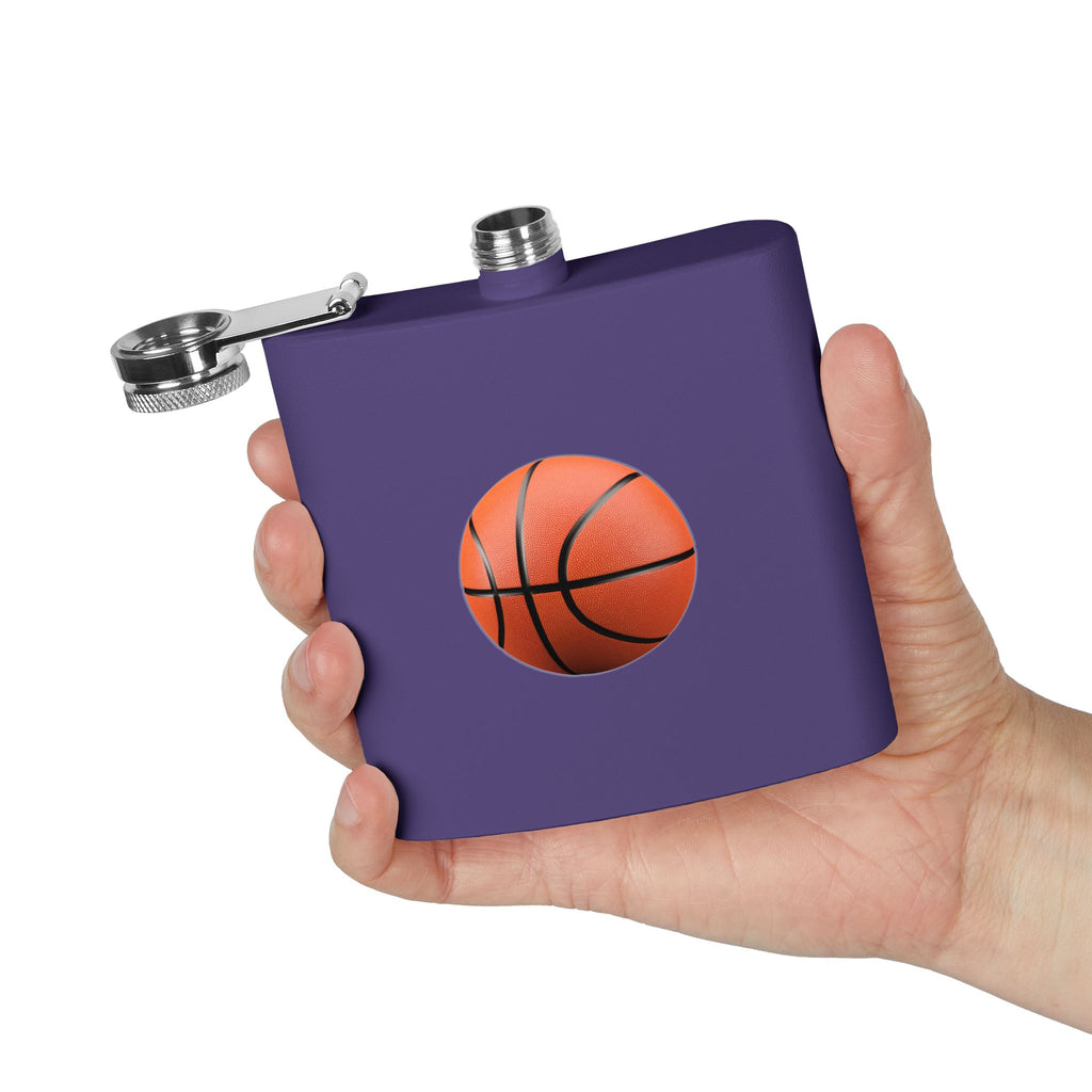 Basketball Stainless Steel Flask, 6oz