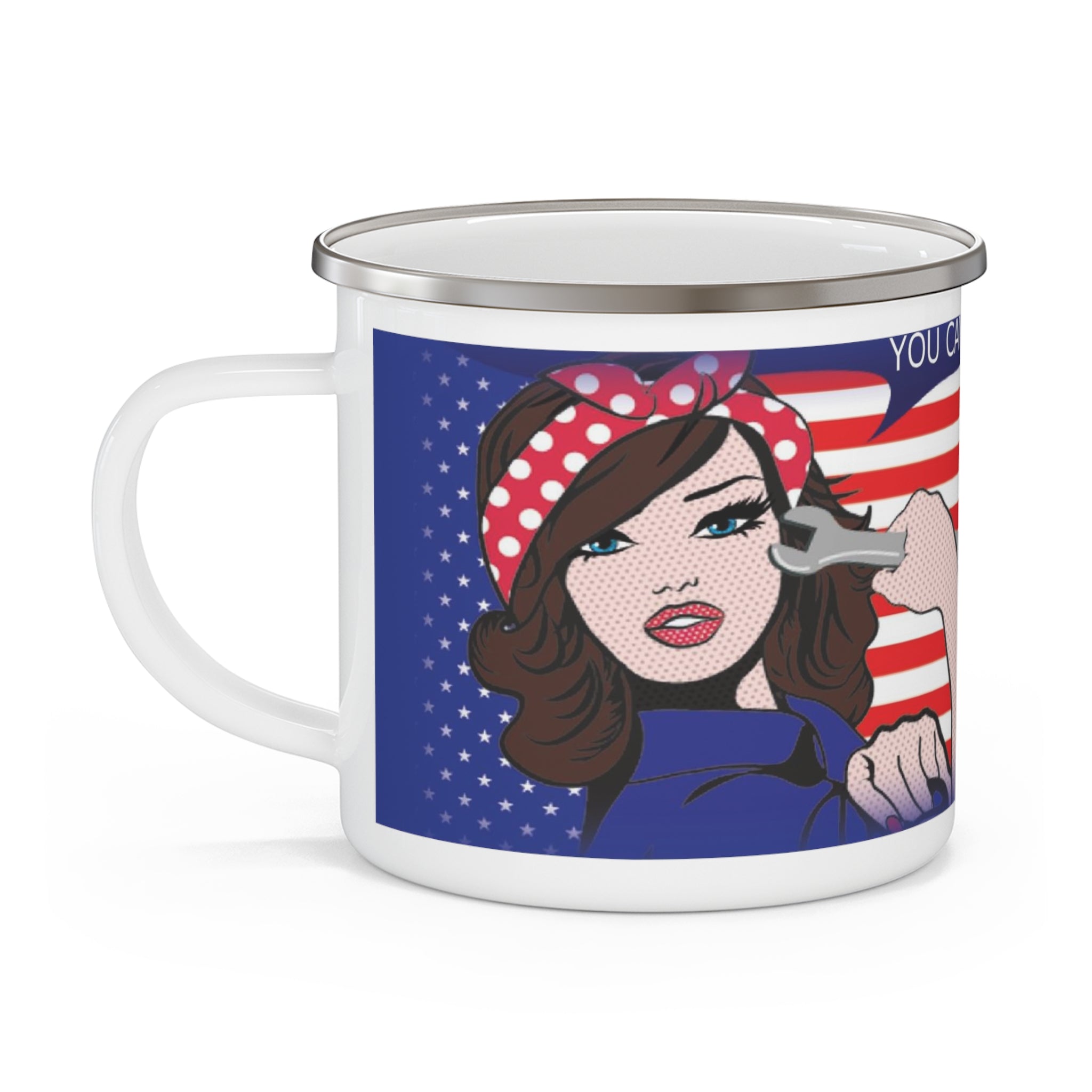 Enamel Camping Mug - Breast Cancer