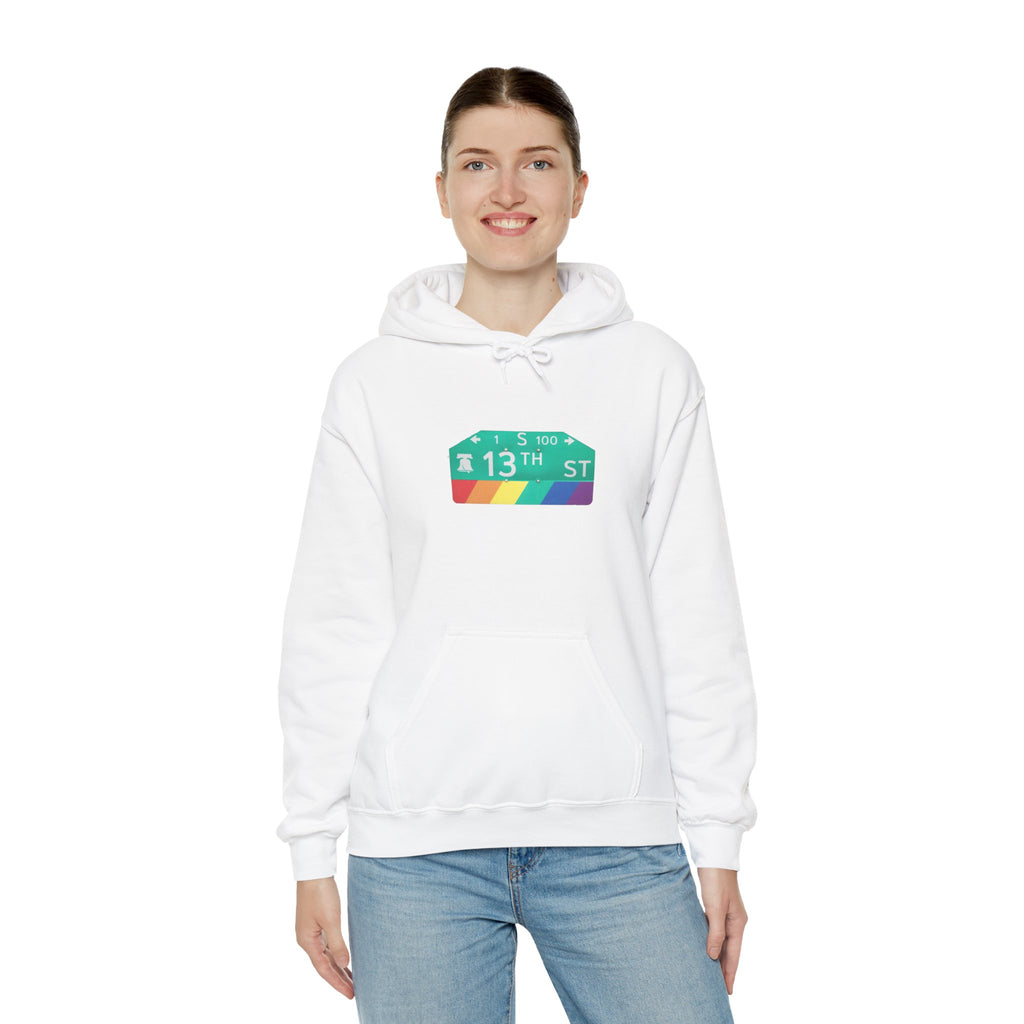 Philly Gayborhood Street Sign  Hoodie