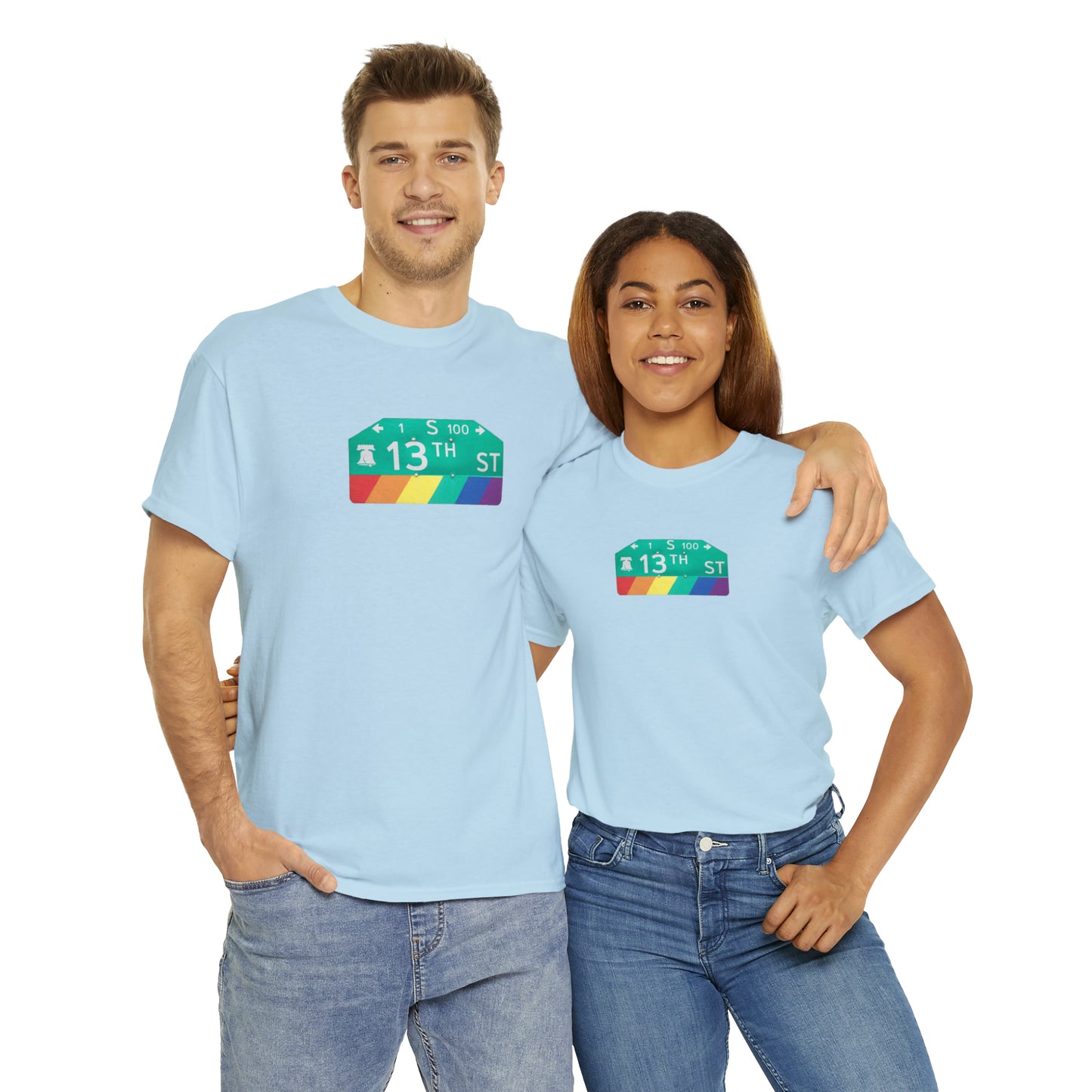 Philly Gayborhood Street Sign Cotton Tee