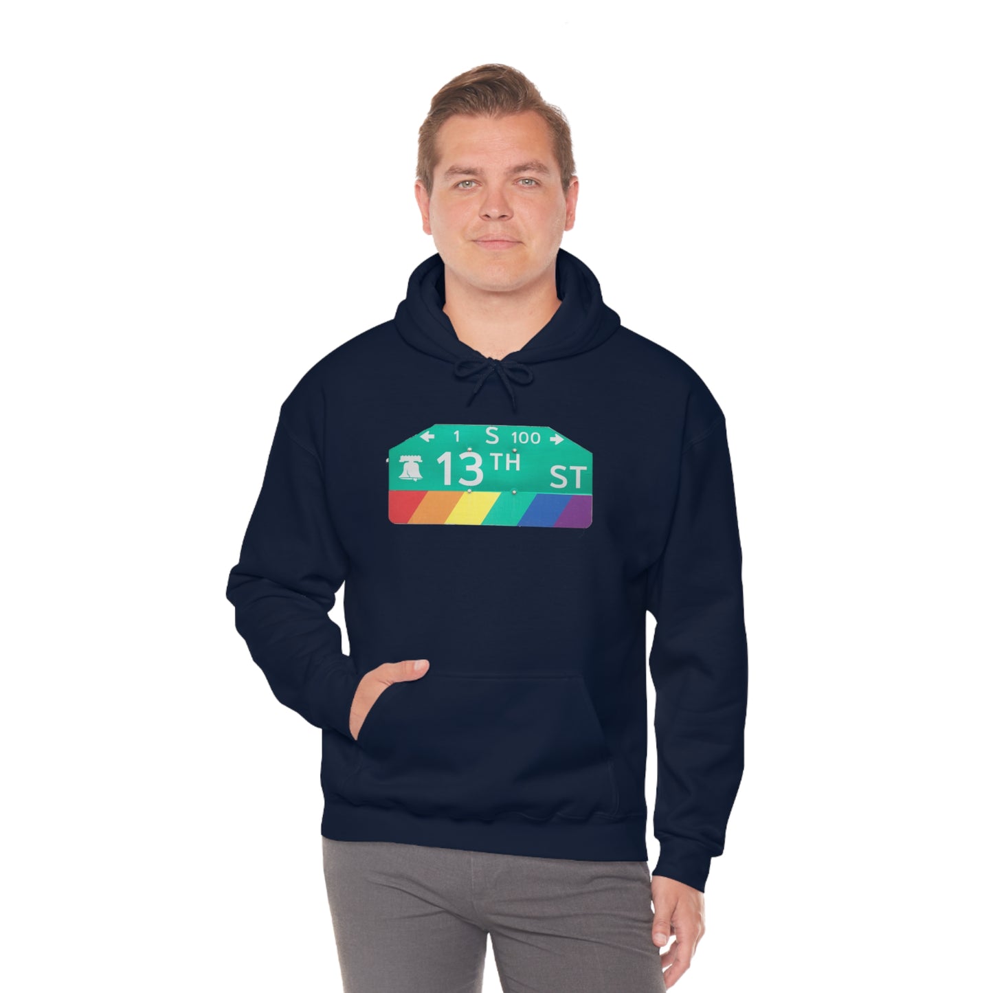Philly Gayborhood Street Sign Hoodie
