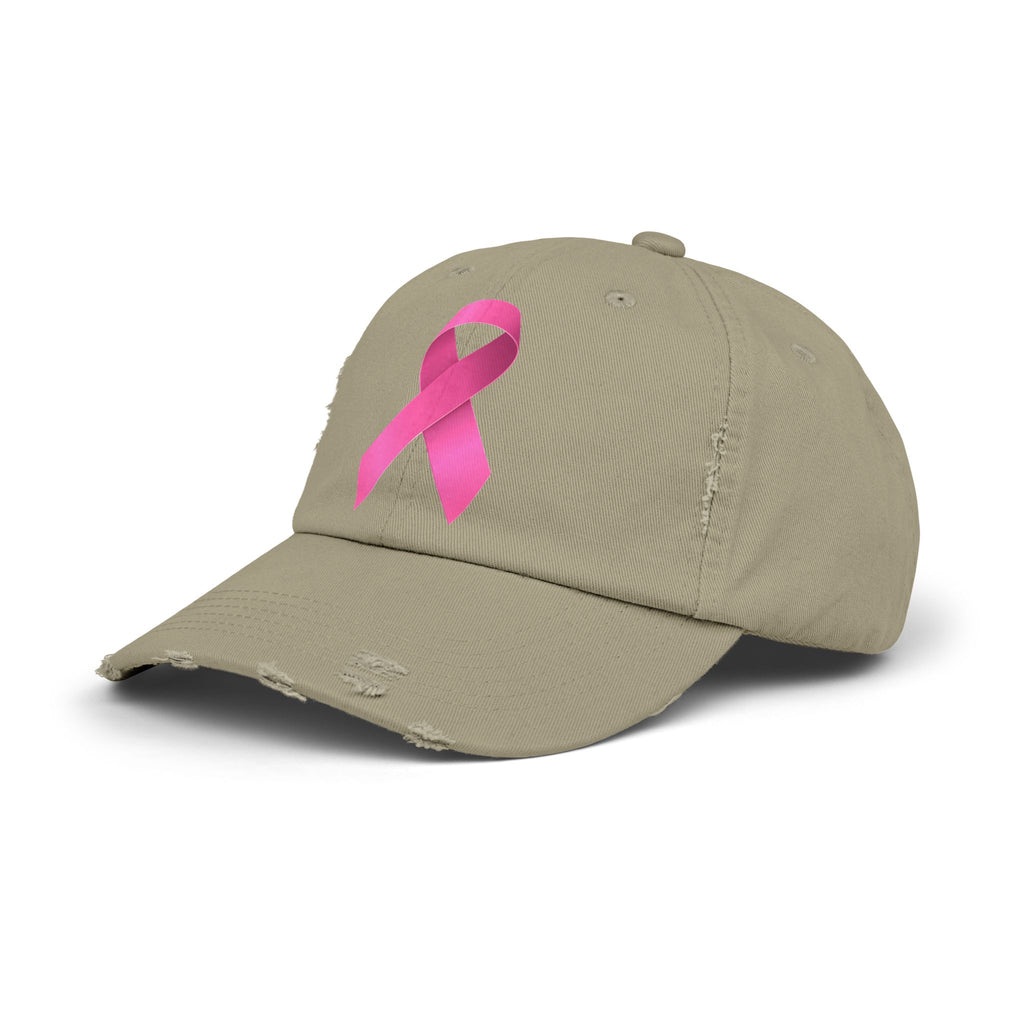 Breast Cancer Distressed Hat