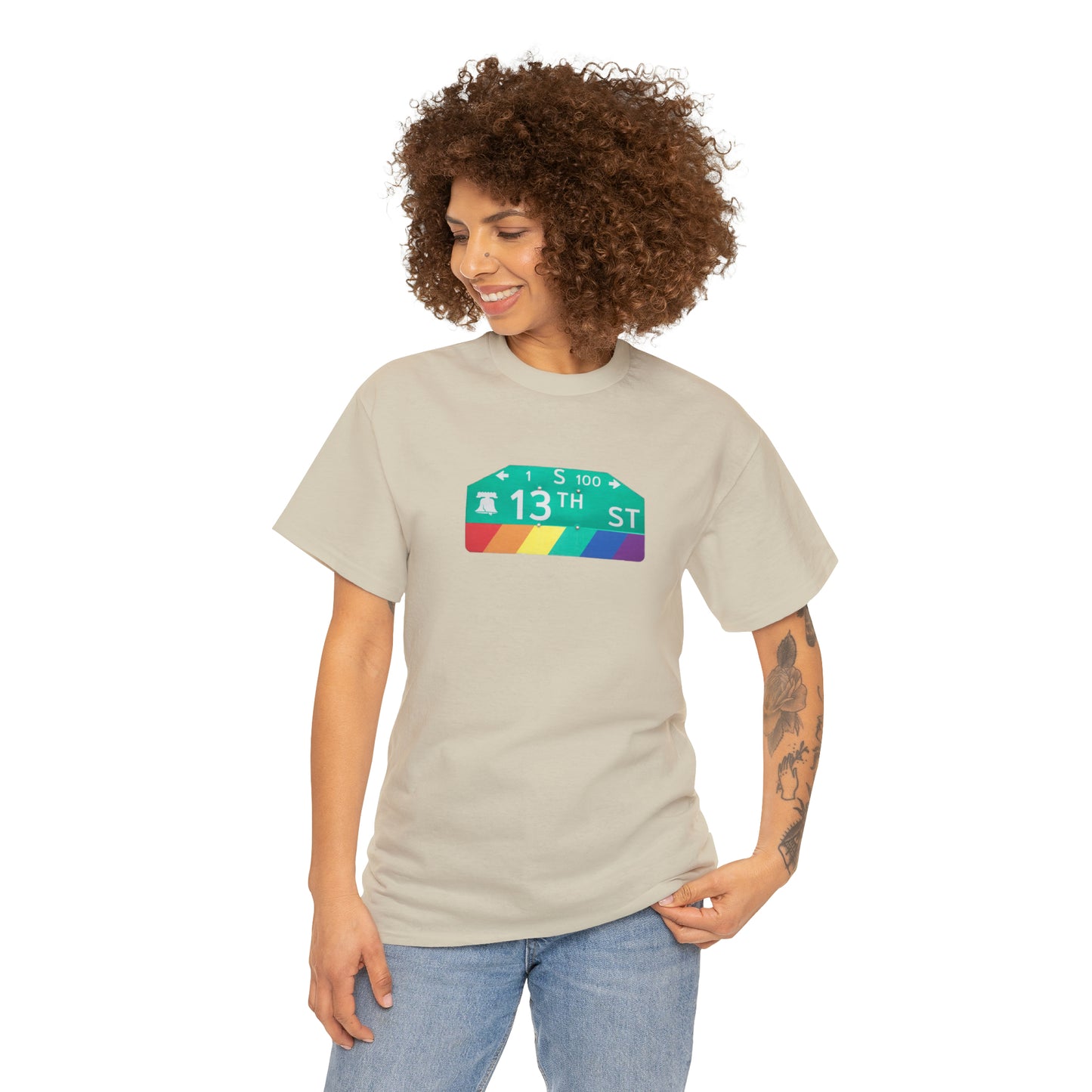 Philly Gayborhood Street Sign Cotton Tee