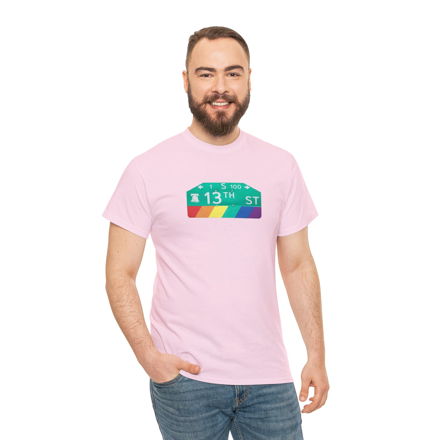 Philly Gayborhood Street Sign Cotton Tee