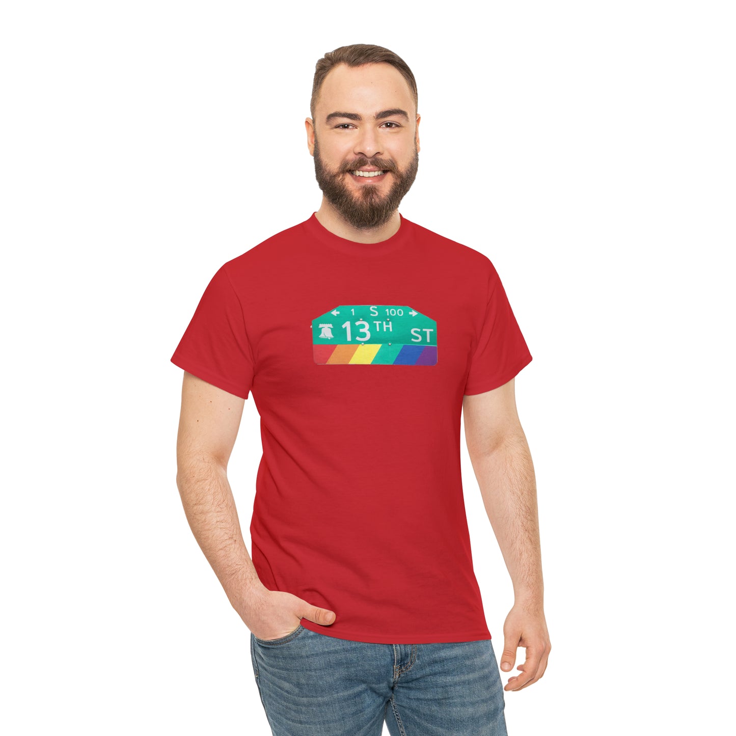 Philly Gayborhood Street Sign Cotton Tee