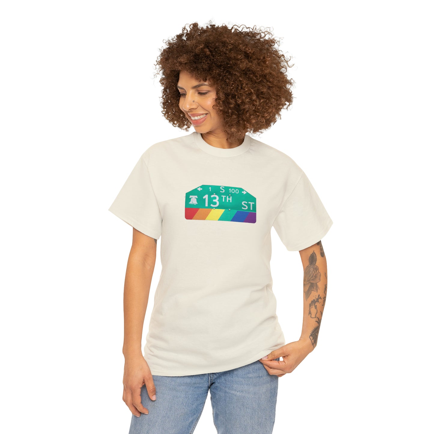Philly Gayborhood Street Sign Cotton Tee