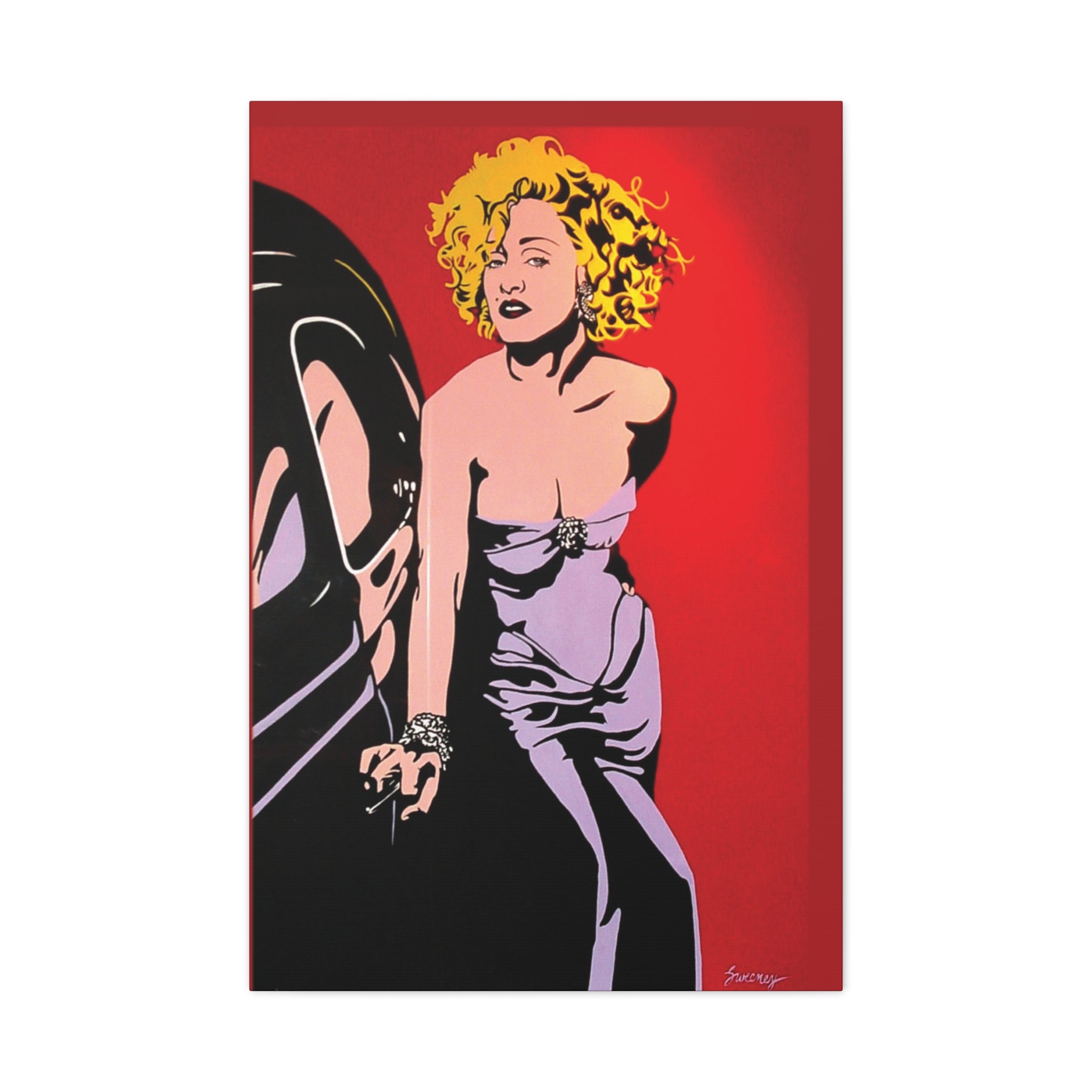 Sisters Nightclub Philly Artwork Madonna Matte Canvas