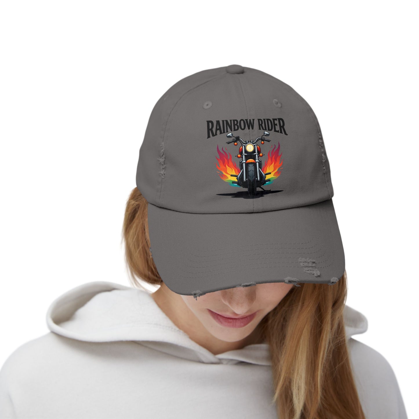 Rainbow Rider Distressed Design