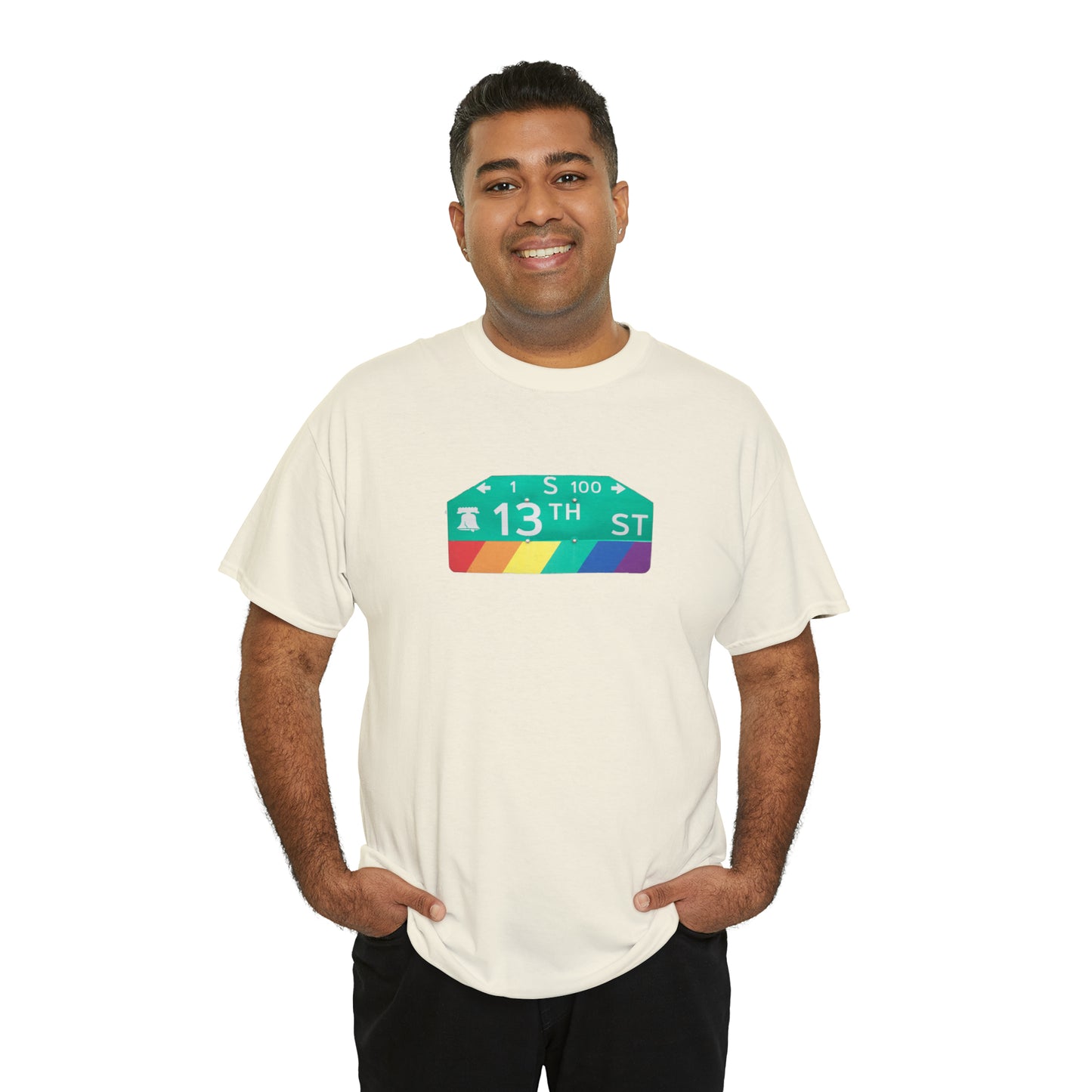 Philly Gayborhood Street Sign Cotton Tee