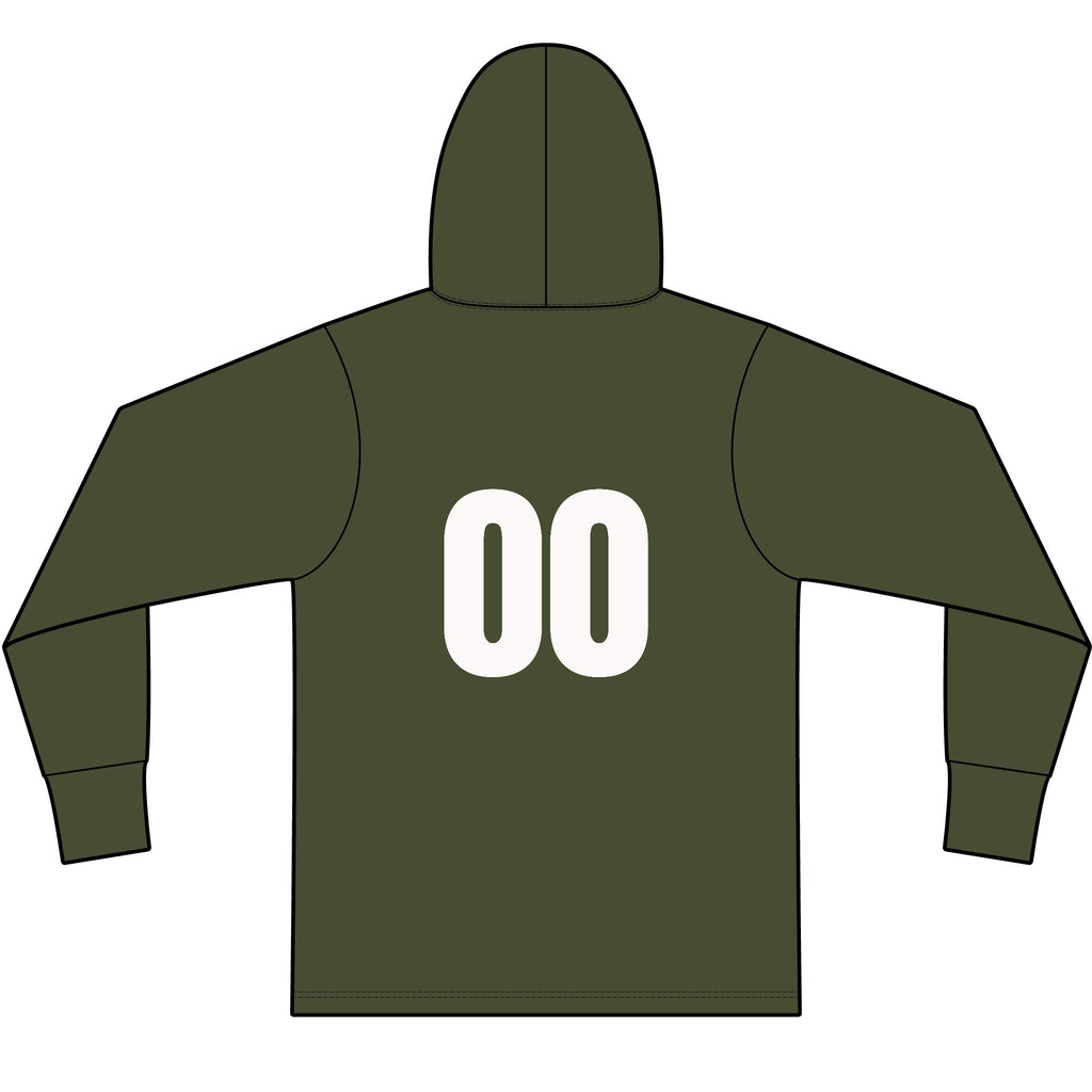 Football Long Sleeve Hooded T-Shirt