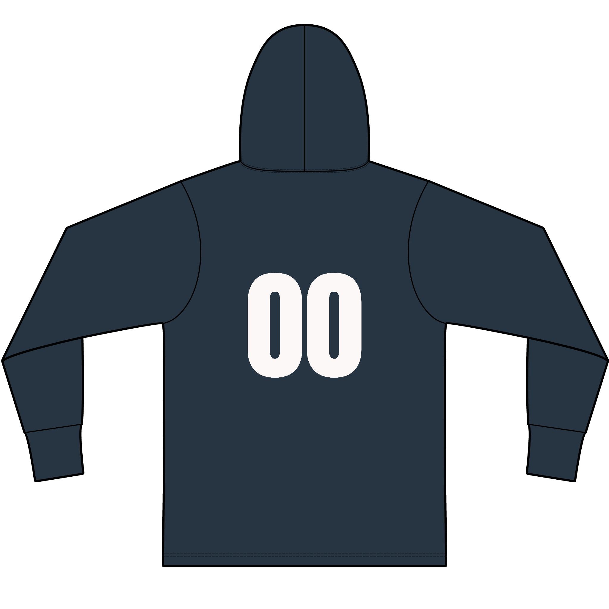 Football Long Sleeve Hooded T-Shirt