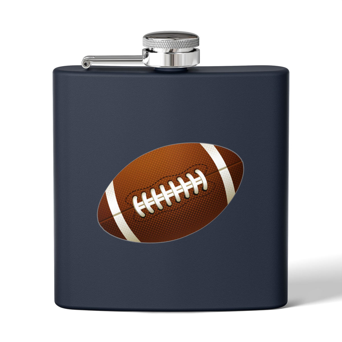Football Stainless Steel Flask, 6oz