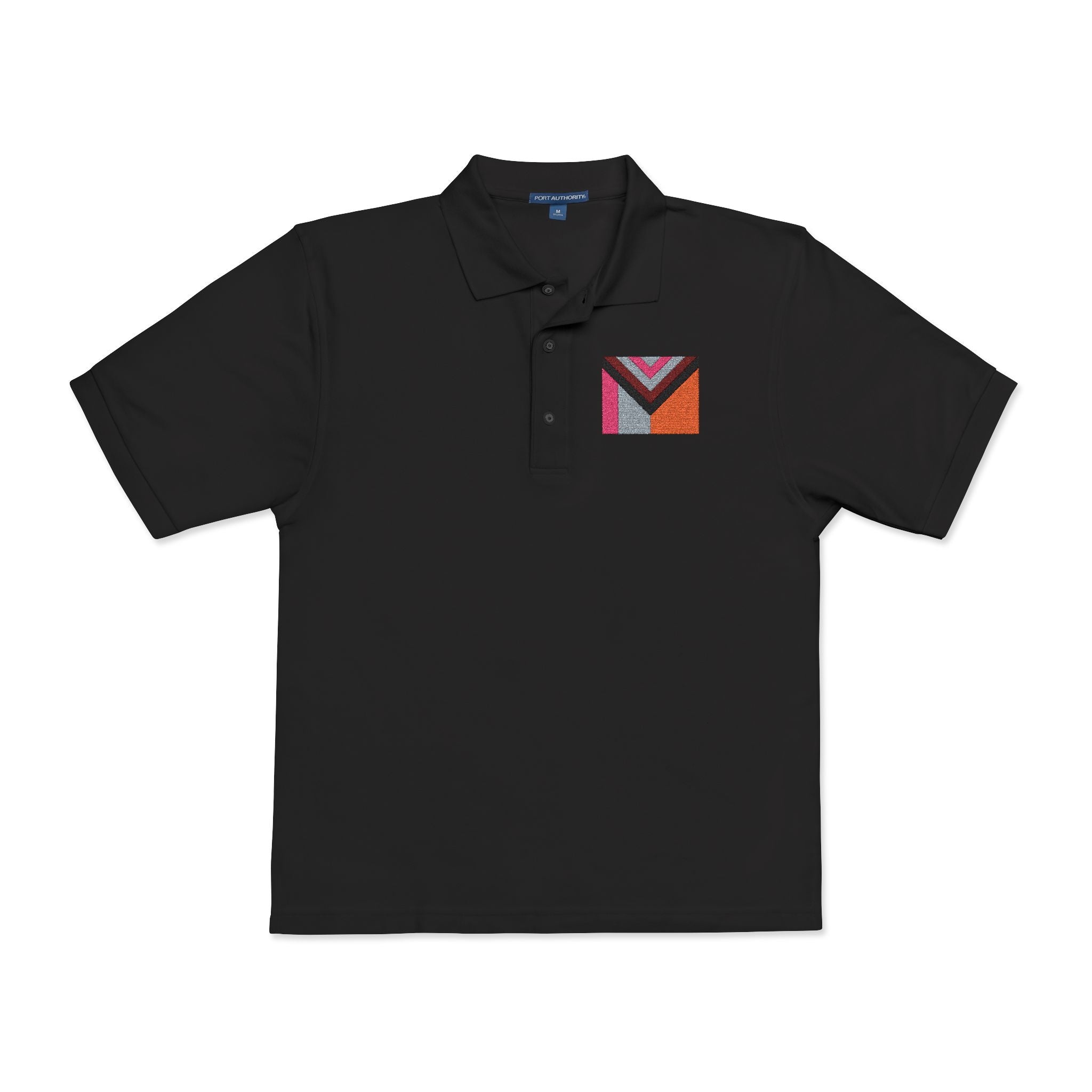 Polo Shirt Philly Inspired Pride Flag Embroidery