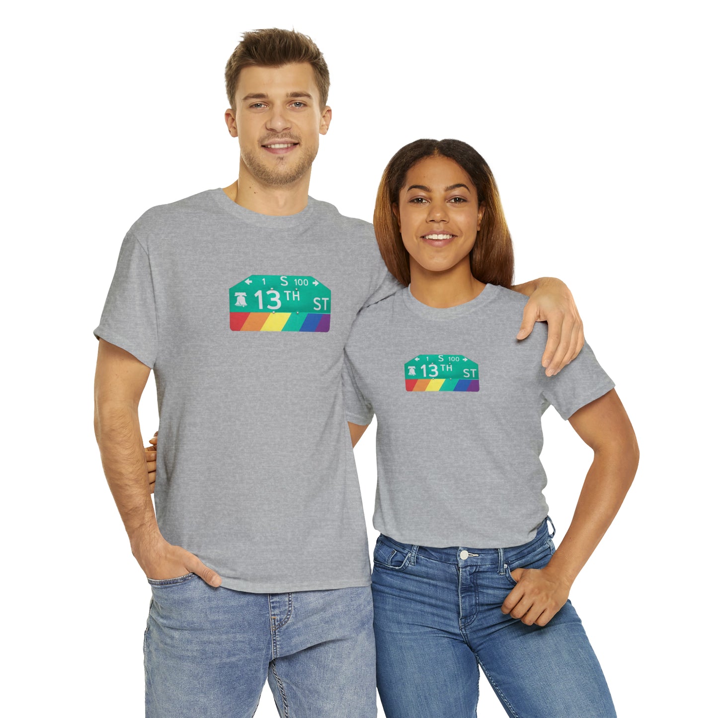 Philly Gayborhood Street Sign Cotton Tee