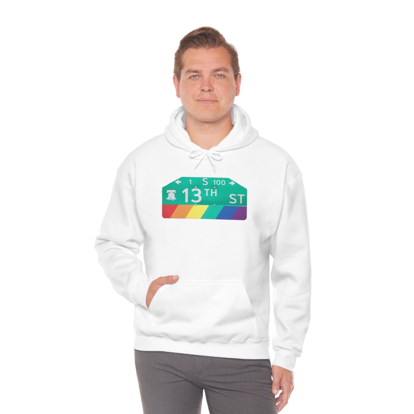 Philly Gayborhood Street Sign Hoodie