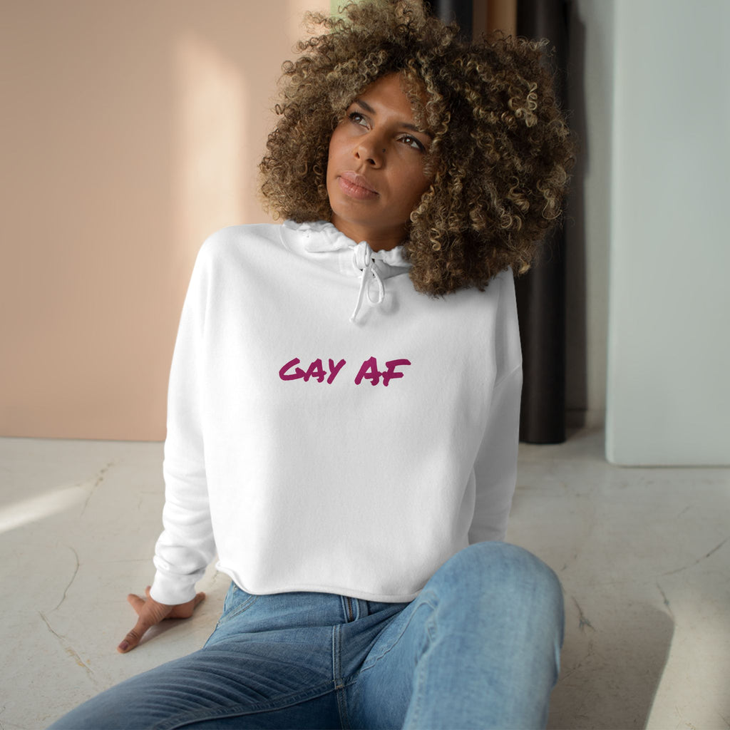Gay AF Crop Hoodie