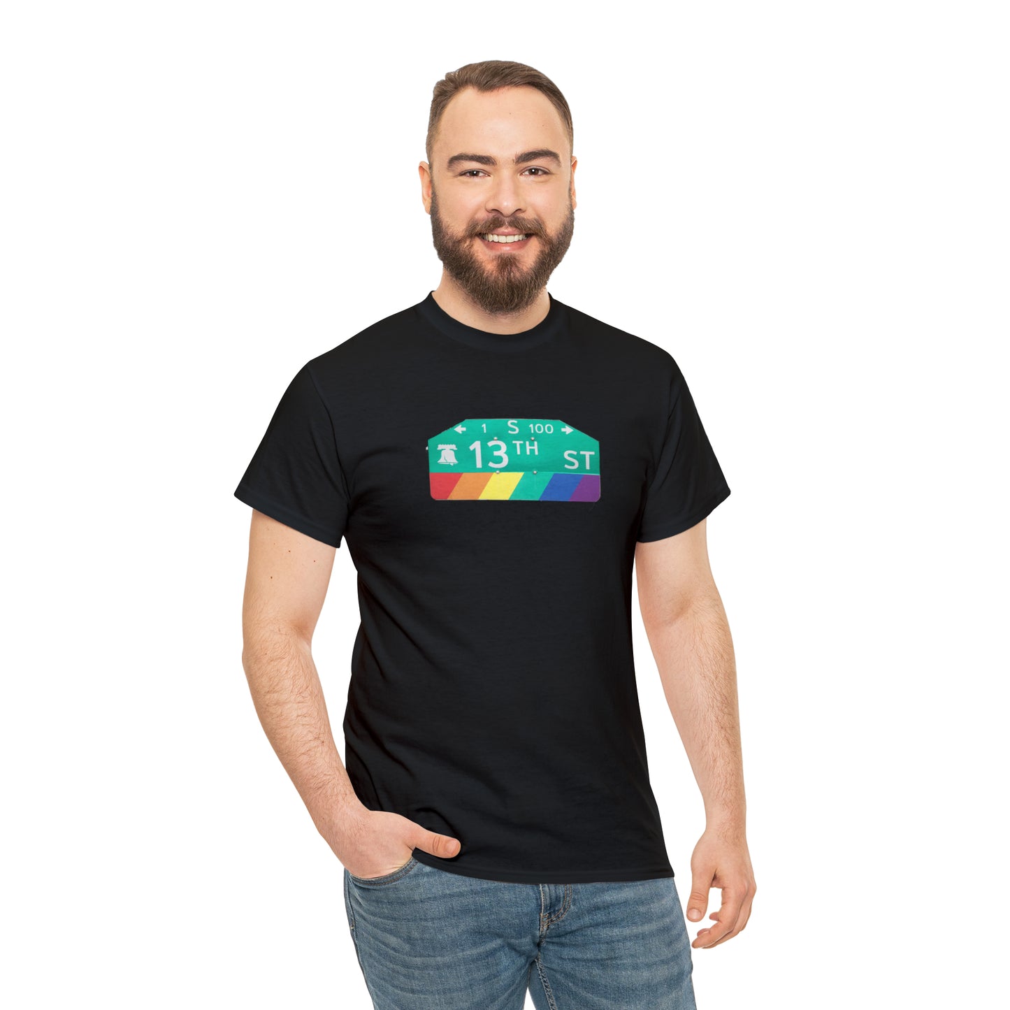 Philly Gayborhood Street Sign Cotton Tee