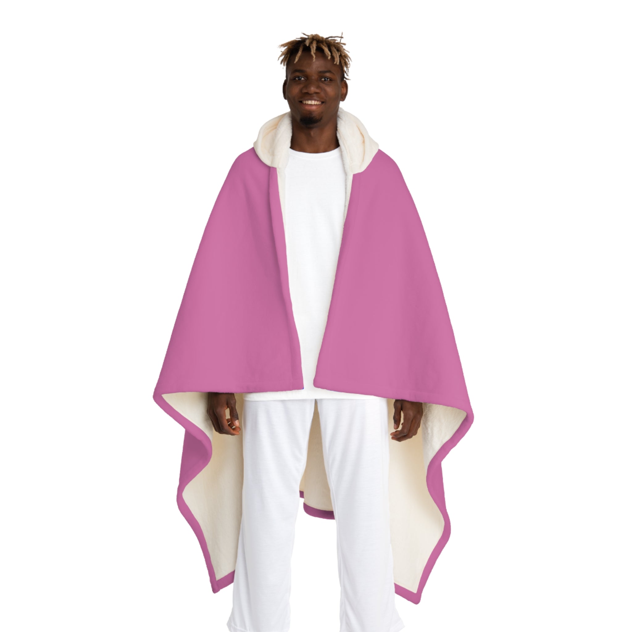 Rainbow "?" Pink Hooded Blanket