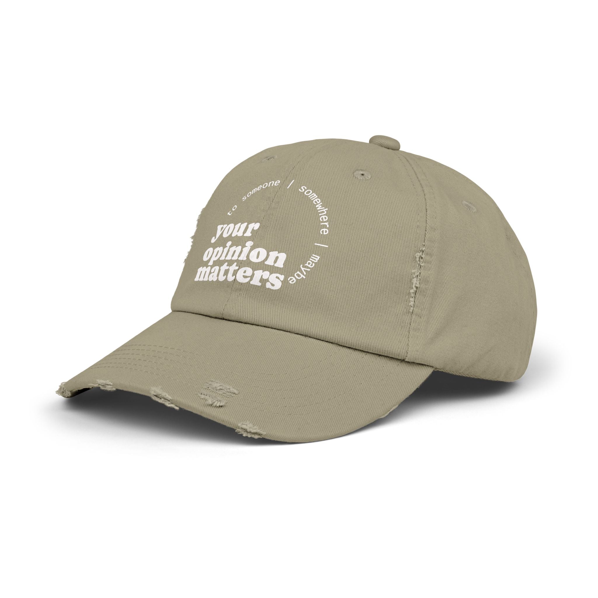 Your Opinion ... Distressed Design Cap