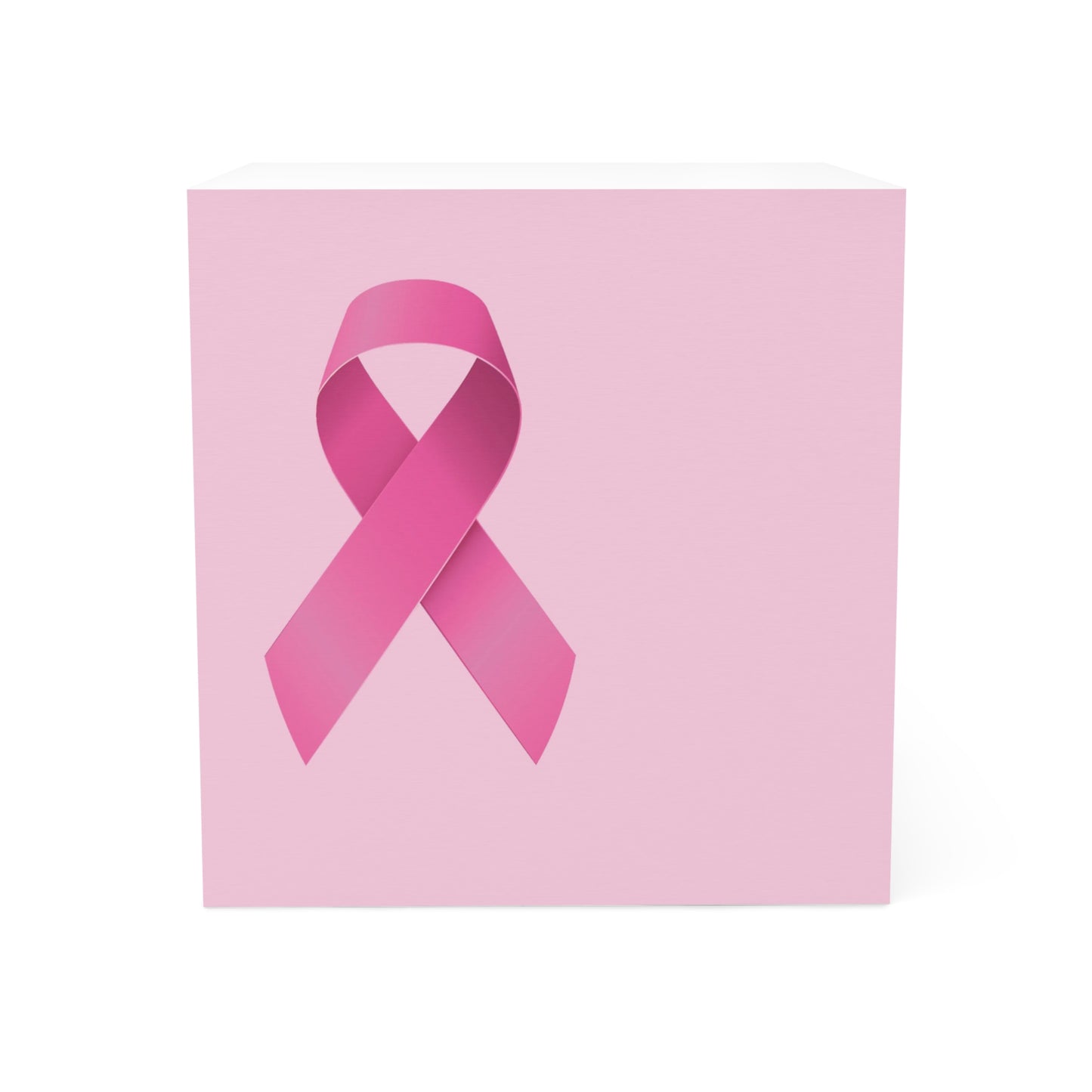 Note Cube Pink Ribbon