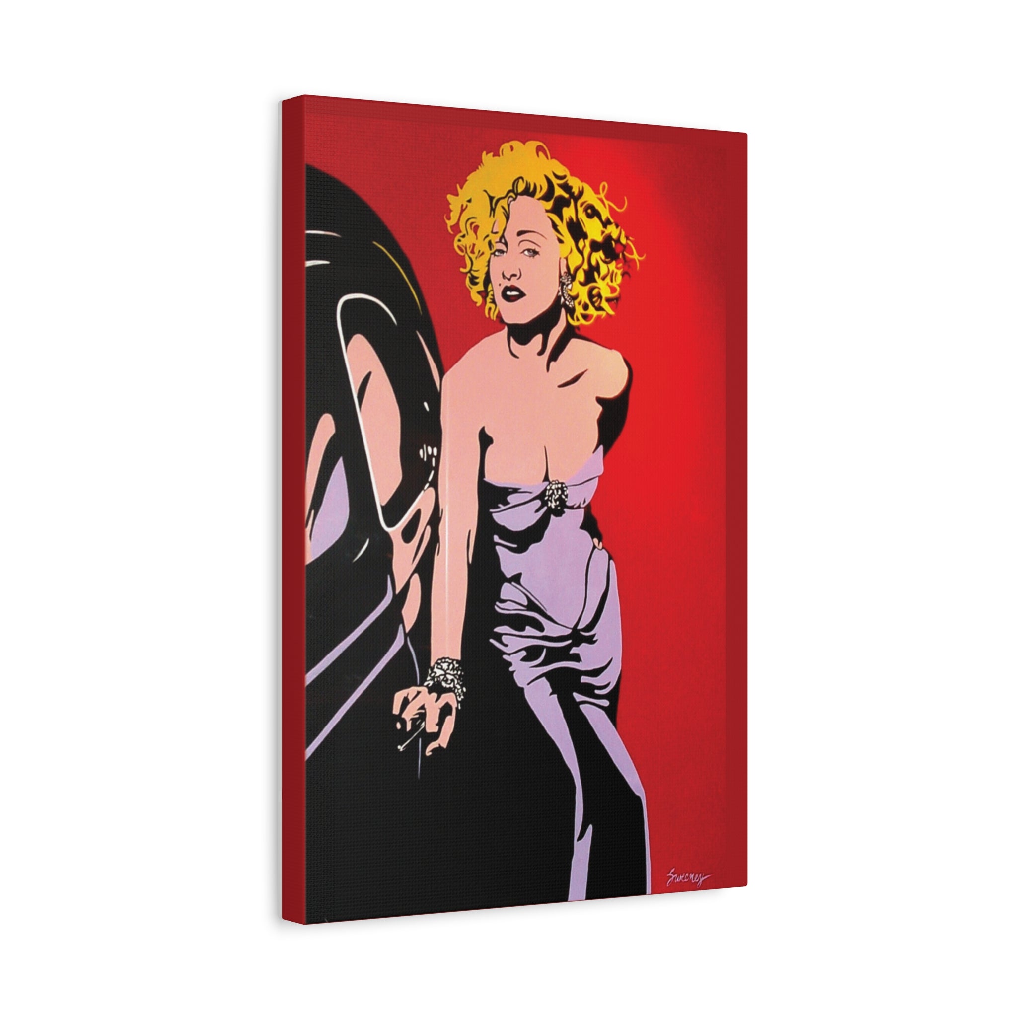 Sisters Nightclub Philly Artwork Madonna Matte Canvas