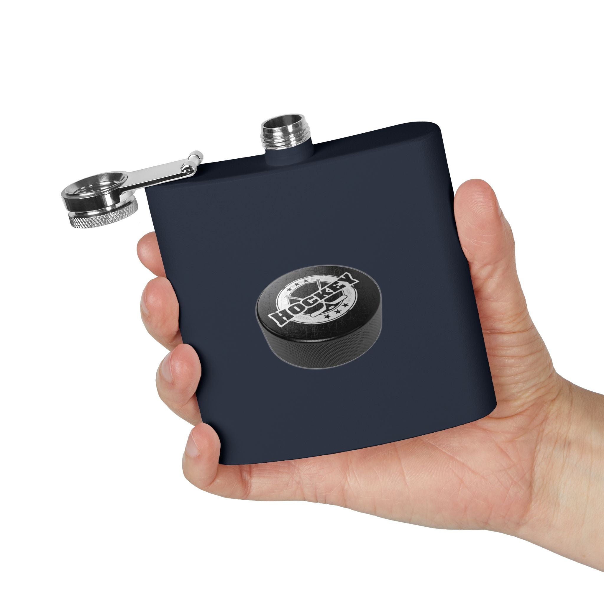 Hockeyl Stainless Steel Flask, 6oz