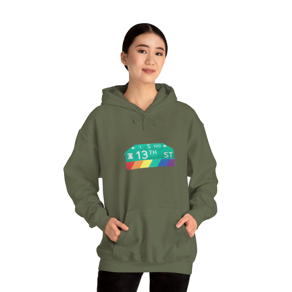 Philly Gayborhood Street Sign  Hoodie