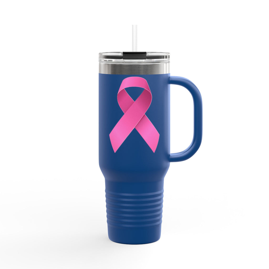 Pink Ribbon Insulated Travel Mug, 40oz