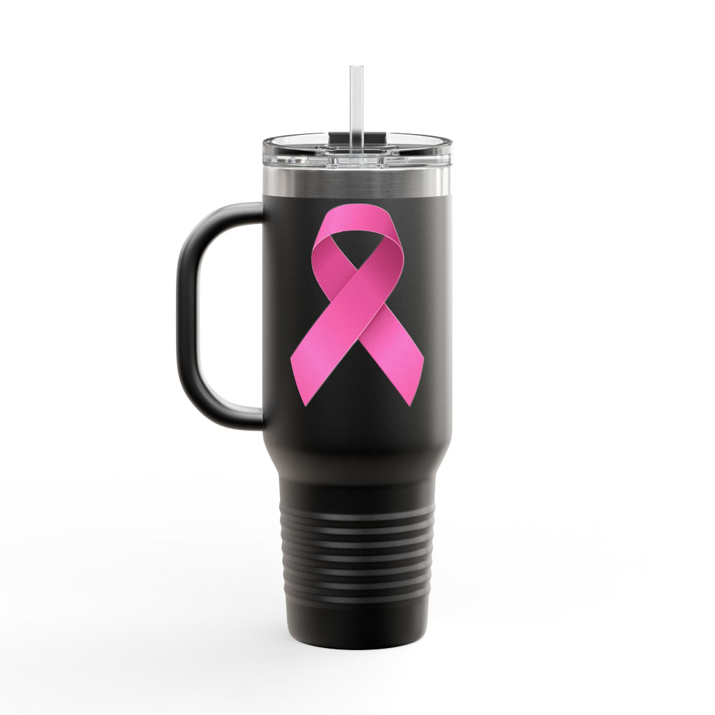 Pink Ribbon Insulated Travel Mug, 40oz