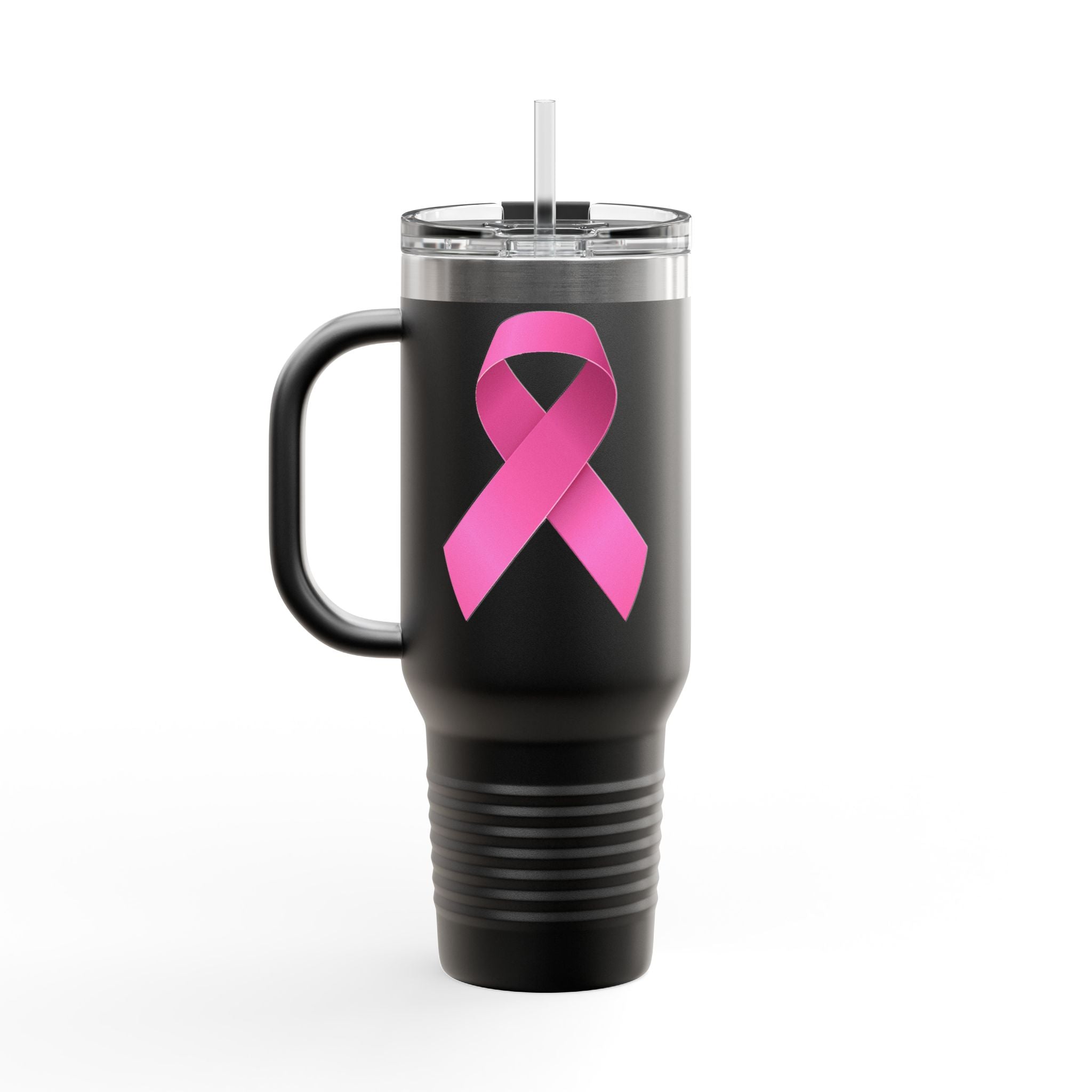 Pink Ribbon Insulated Travel Mug, 40oz