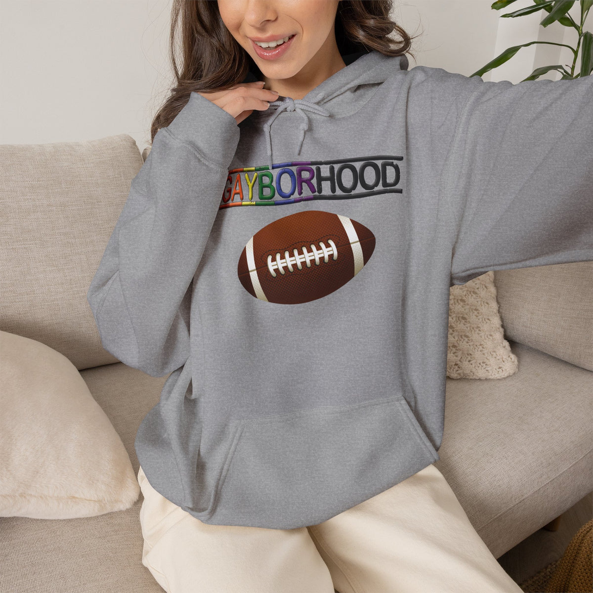 Gayborhood Football Heavy Blend™ Hoodie