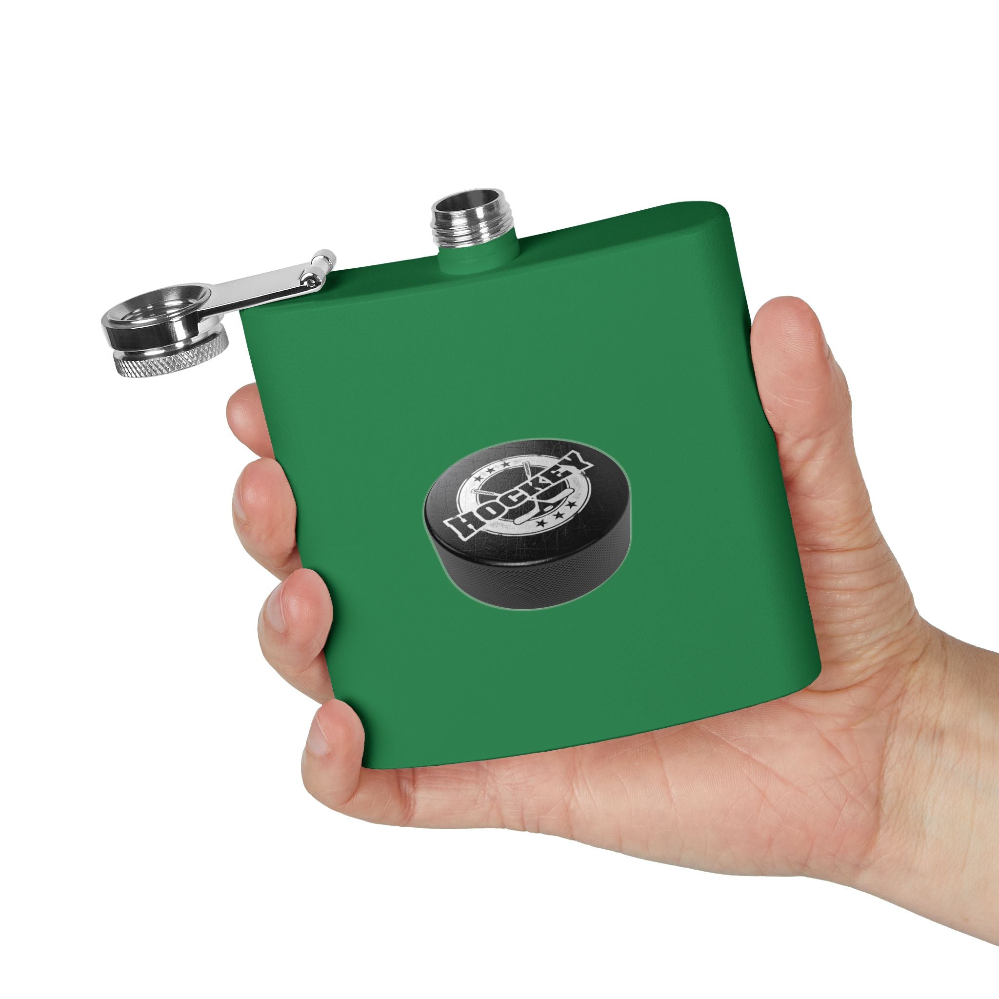 Hockeyl Stainless Steel Flask, 6oz