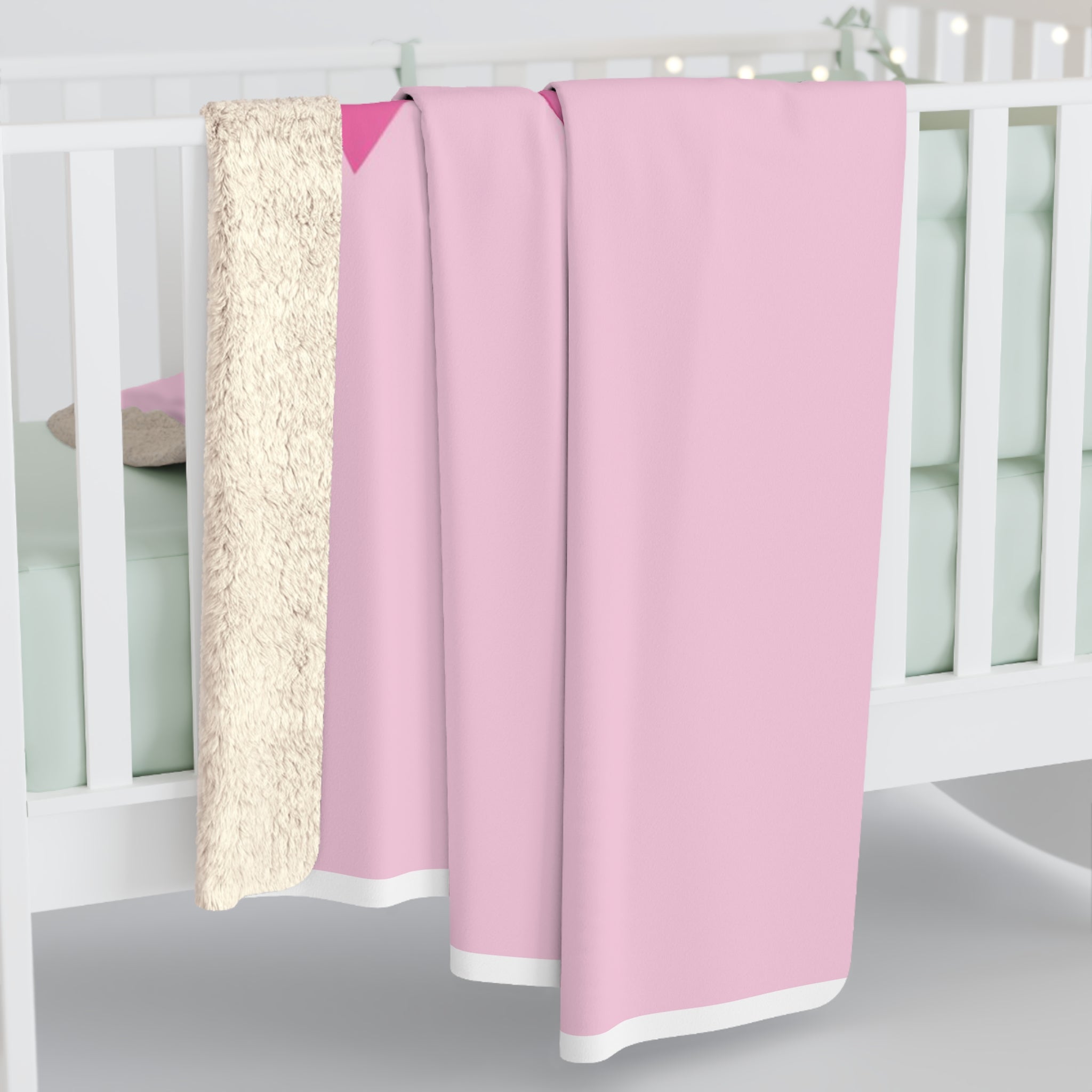 Pink Ribbon Sherpa Fleece Blanket