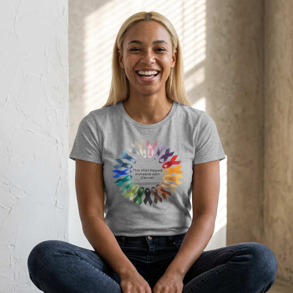 Helped someone with Cancer Heavy Cotton Tee