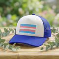 Dog Foam Trucker Hat - Transgender Flag