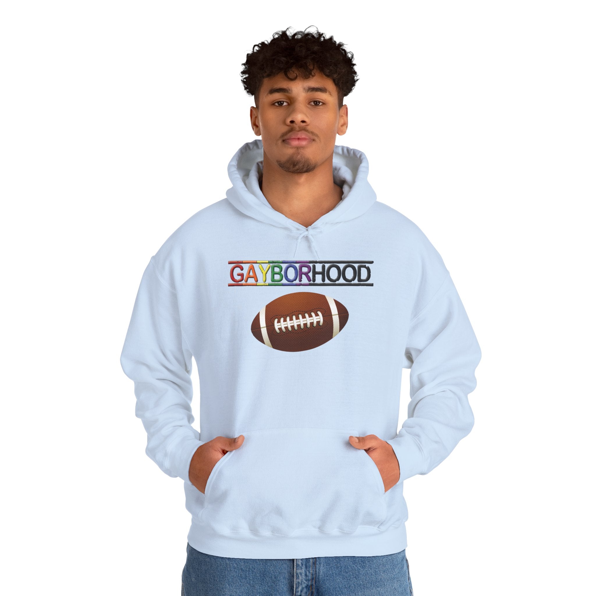 Gayborhood Football Heavy Blend™ Hoodie