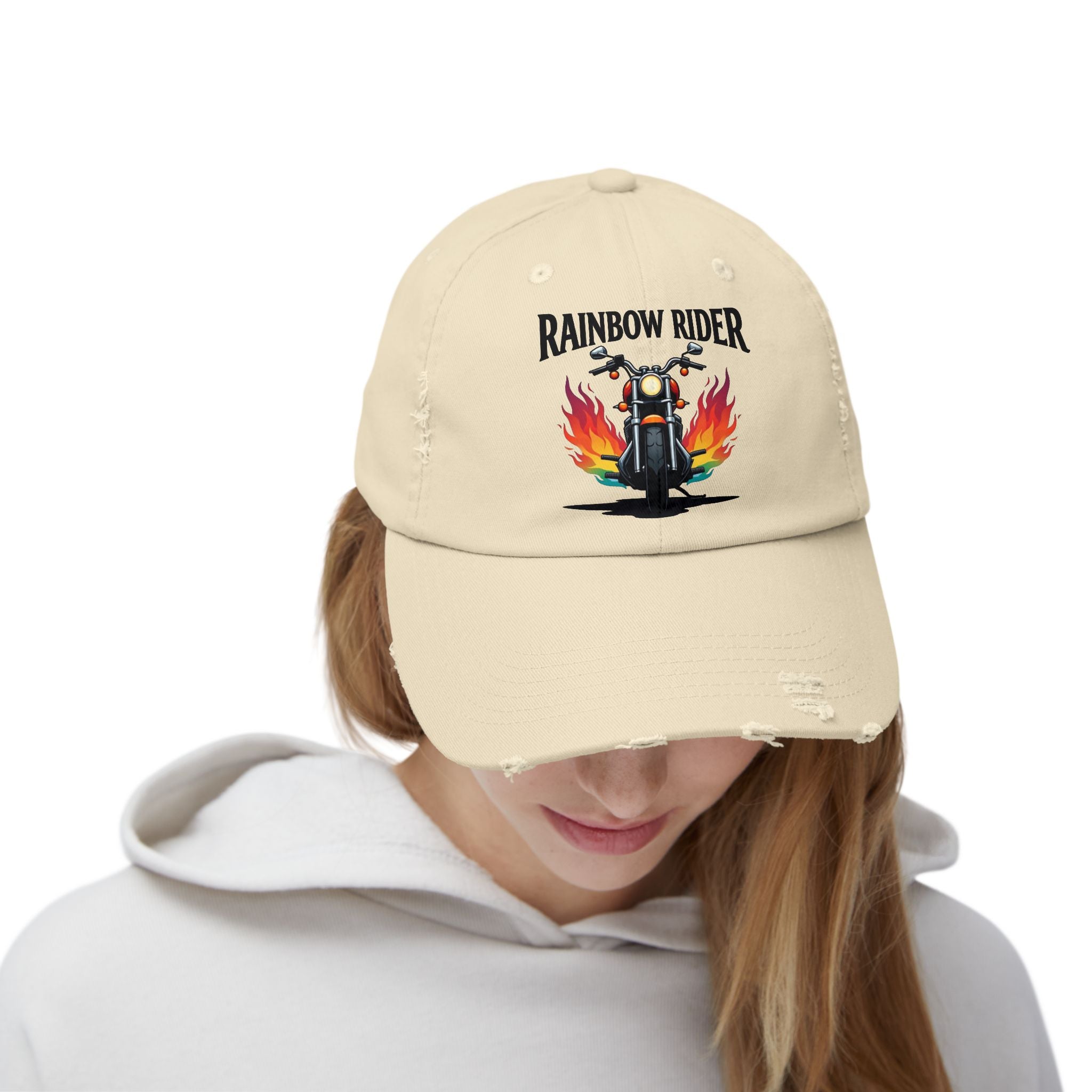 Rainbow Rider Distressed Design