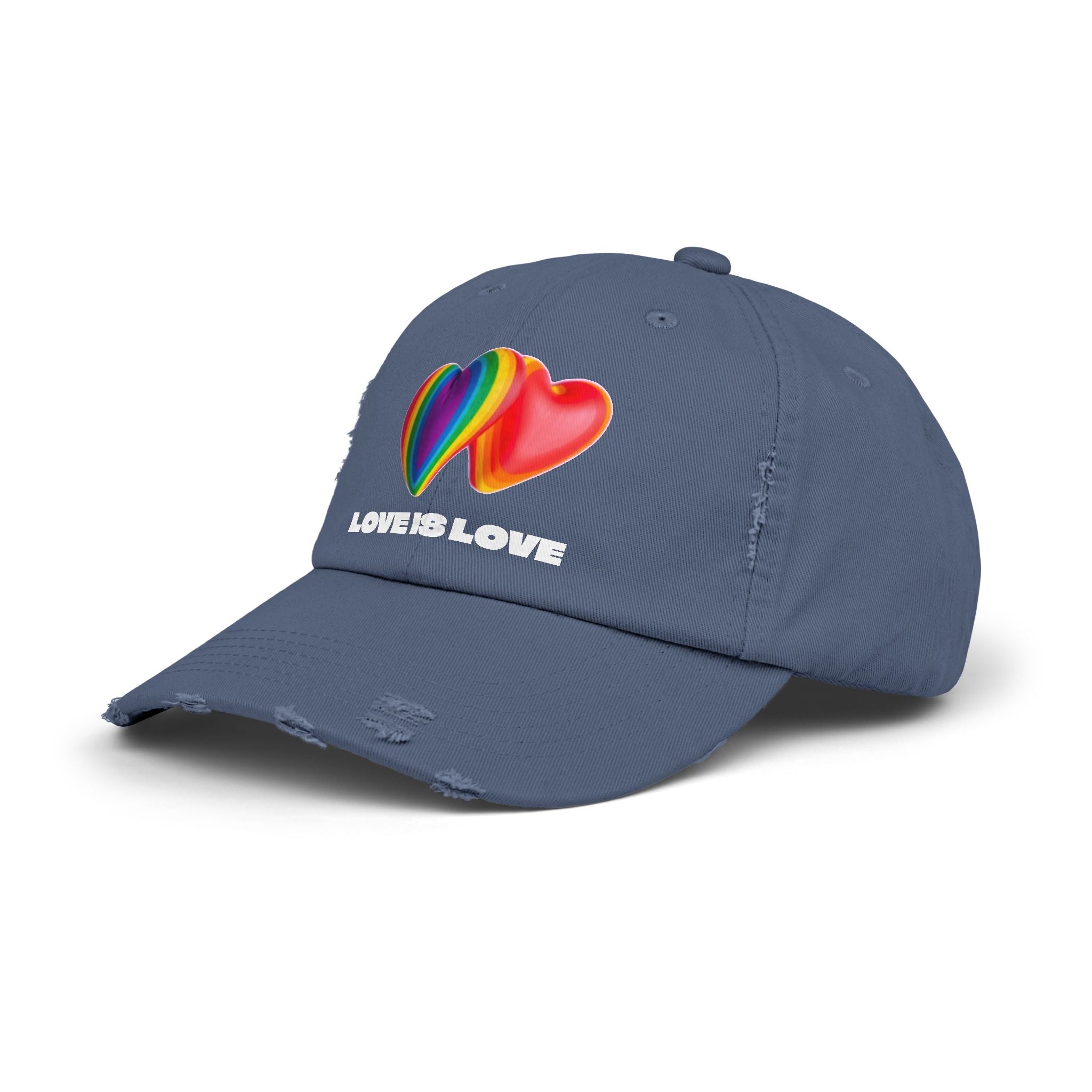 Love is Love Hearts Distressed Design