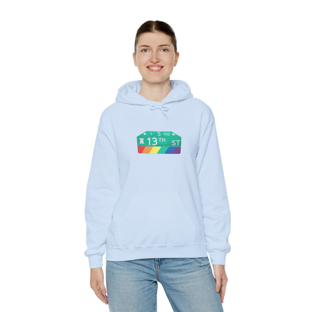 Philly Gayborhood Street Sign  Hoodie