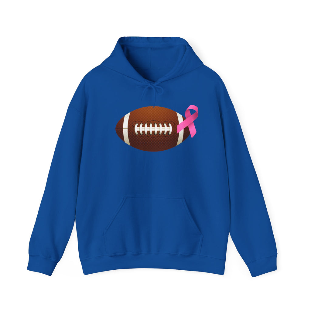 Breast Cancer Football Heavy Blend™ Hoodie