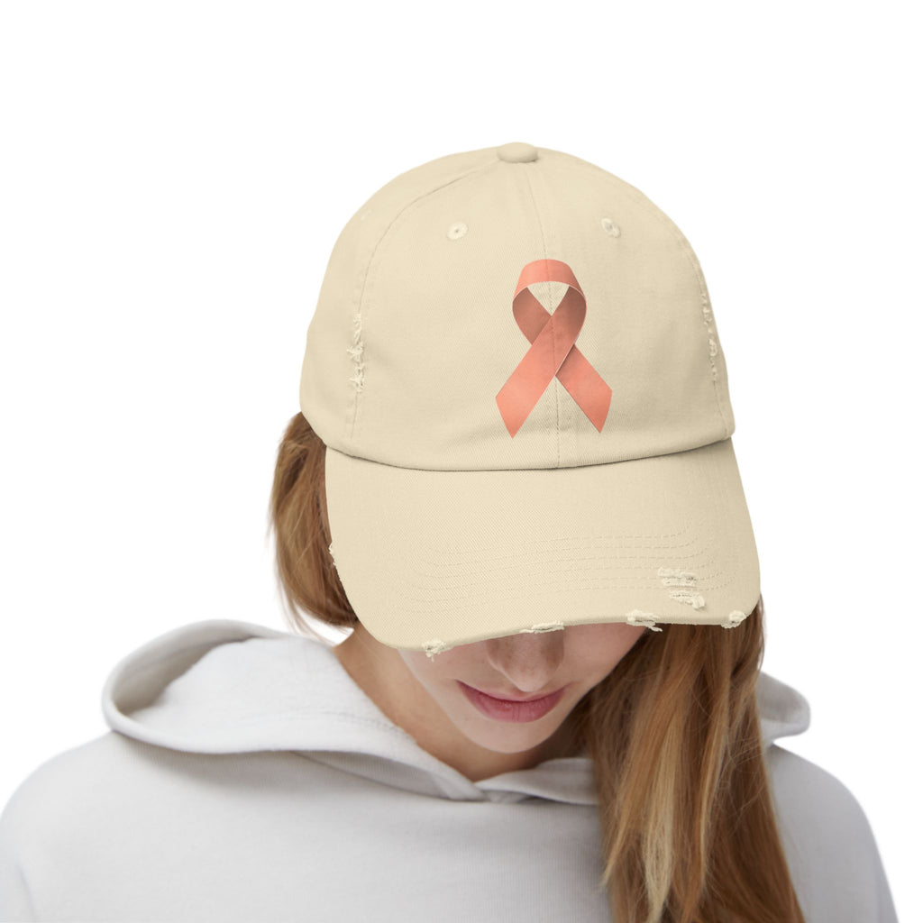 Uterine Cancer Distressed Hat