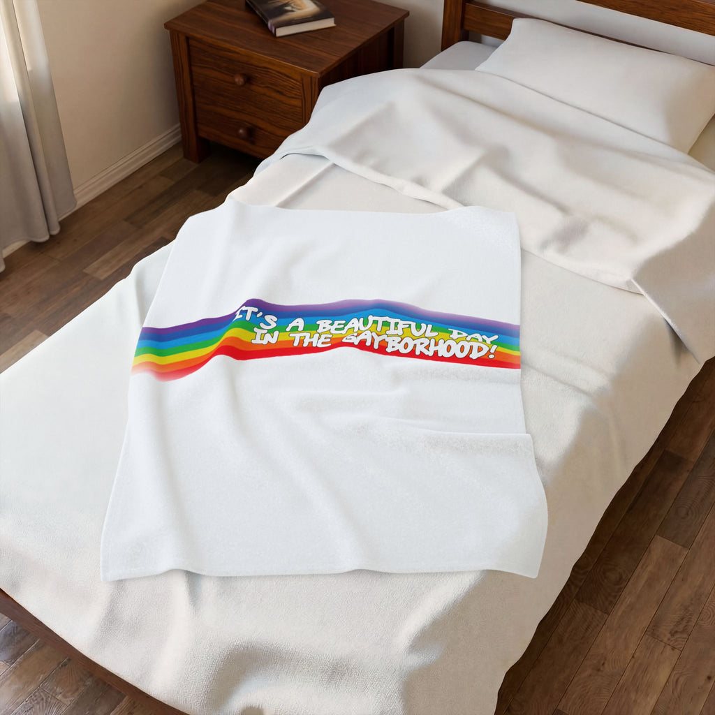 Beautiful Day Velveteen Plush Blanket