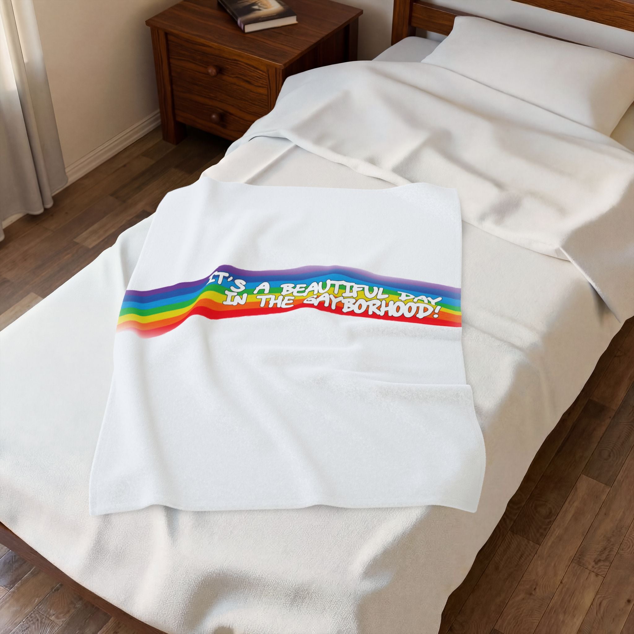 Beautiful Day Velveteen Plush Blanket