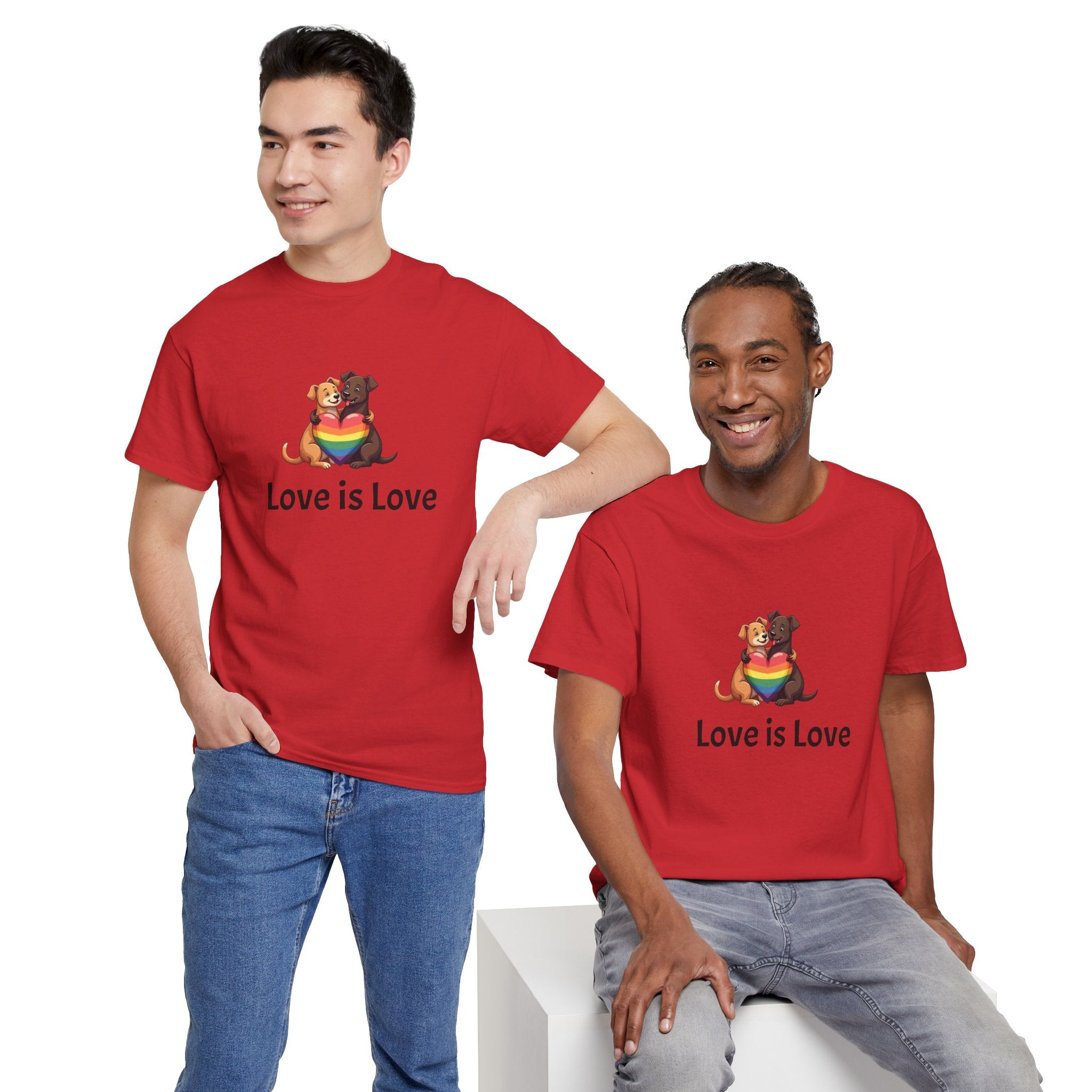 Puppy Love is Love Heavy Cotton Tee