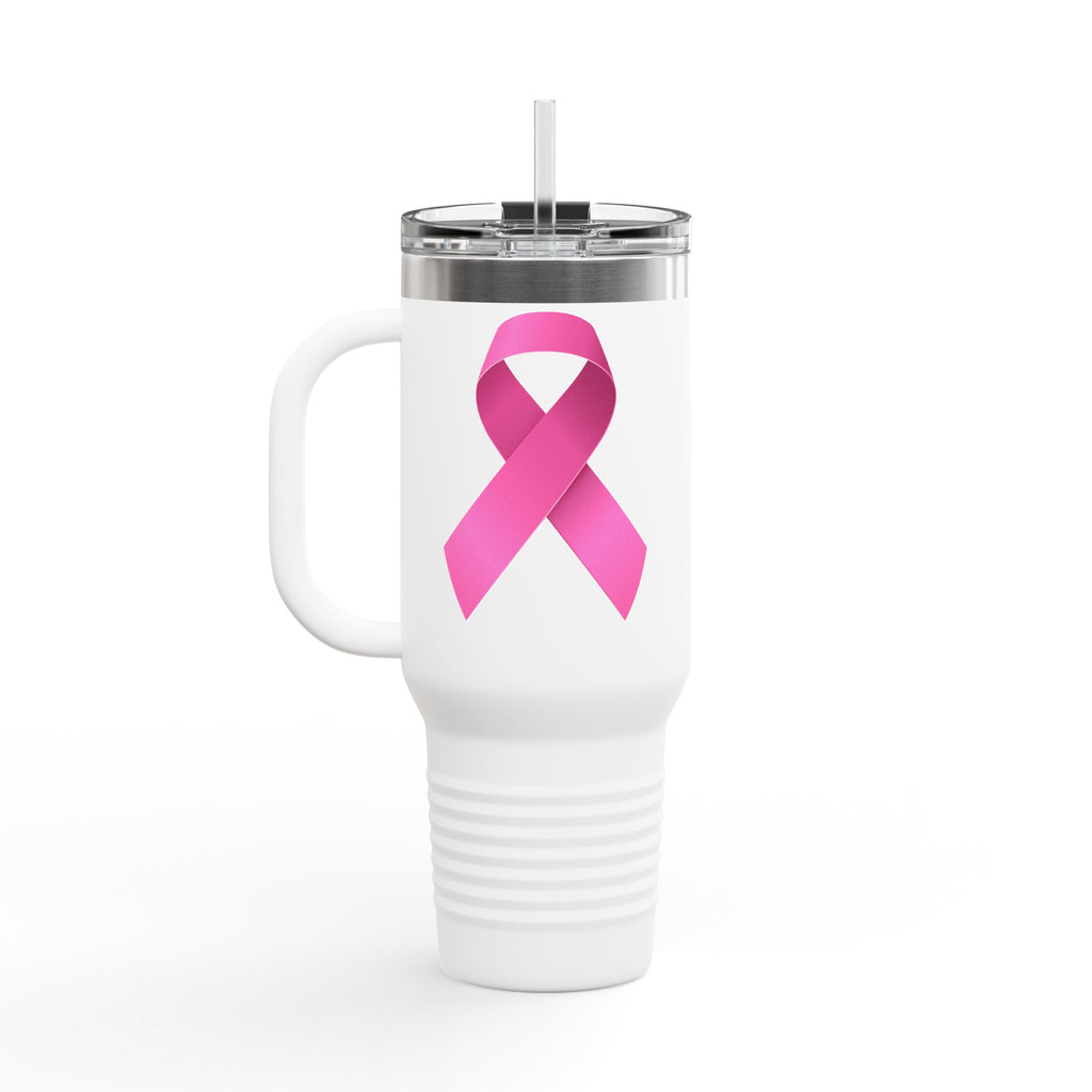 Pink Ribbon Insulated Travel Mug, 40oz