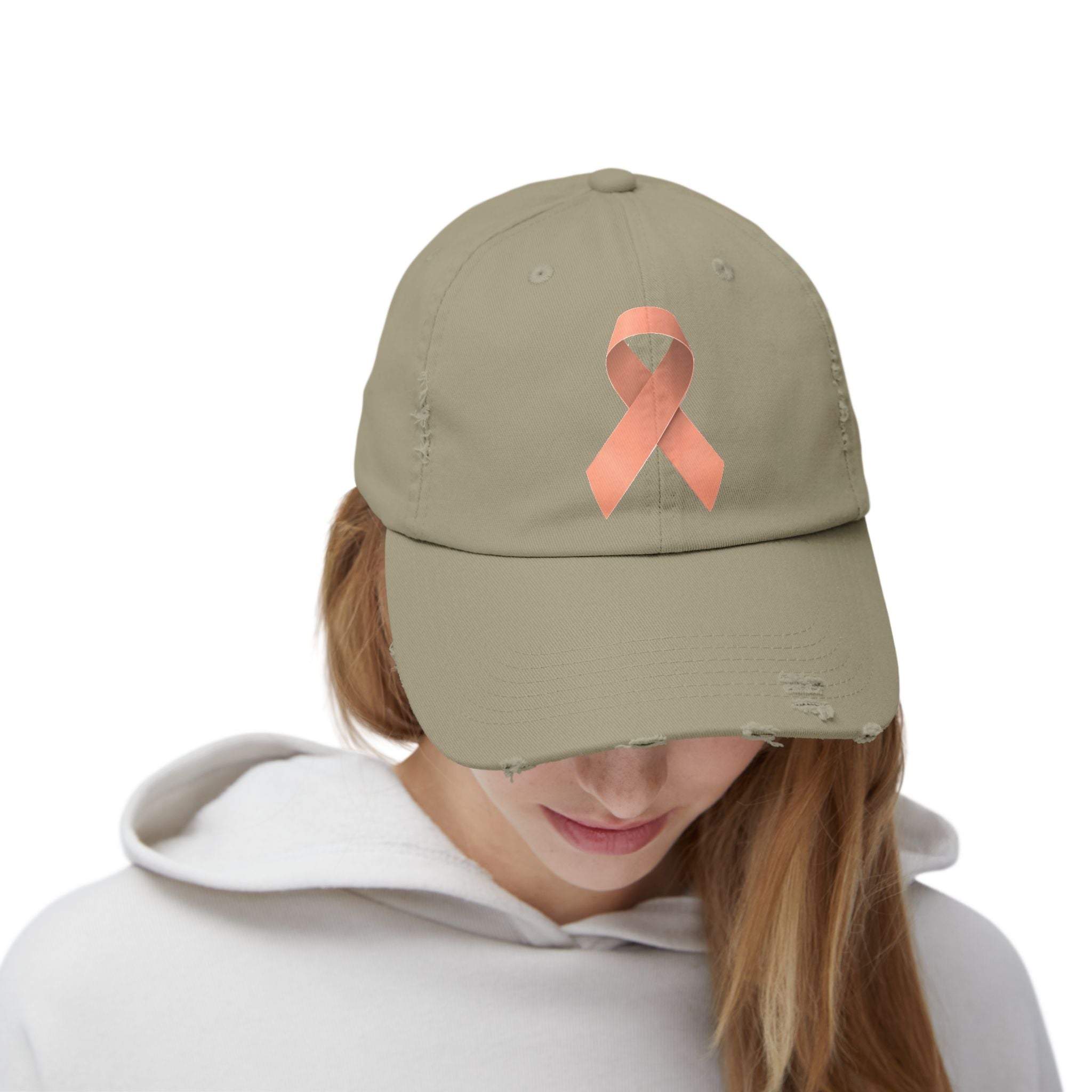 Uterine Cancer Distressed Hat
