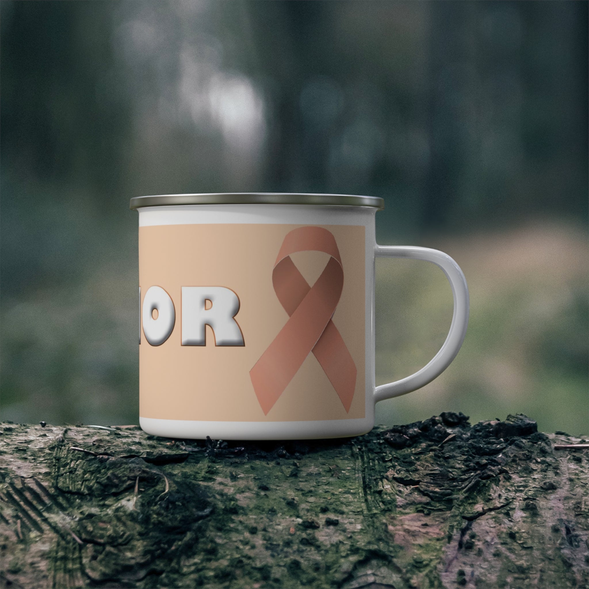 Enamel Camping Mug - Uterine Cancer