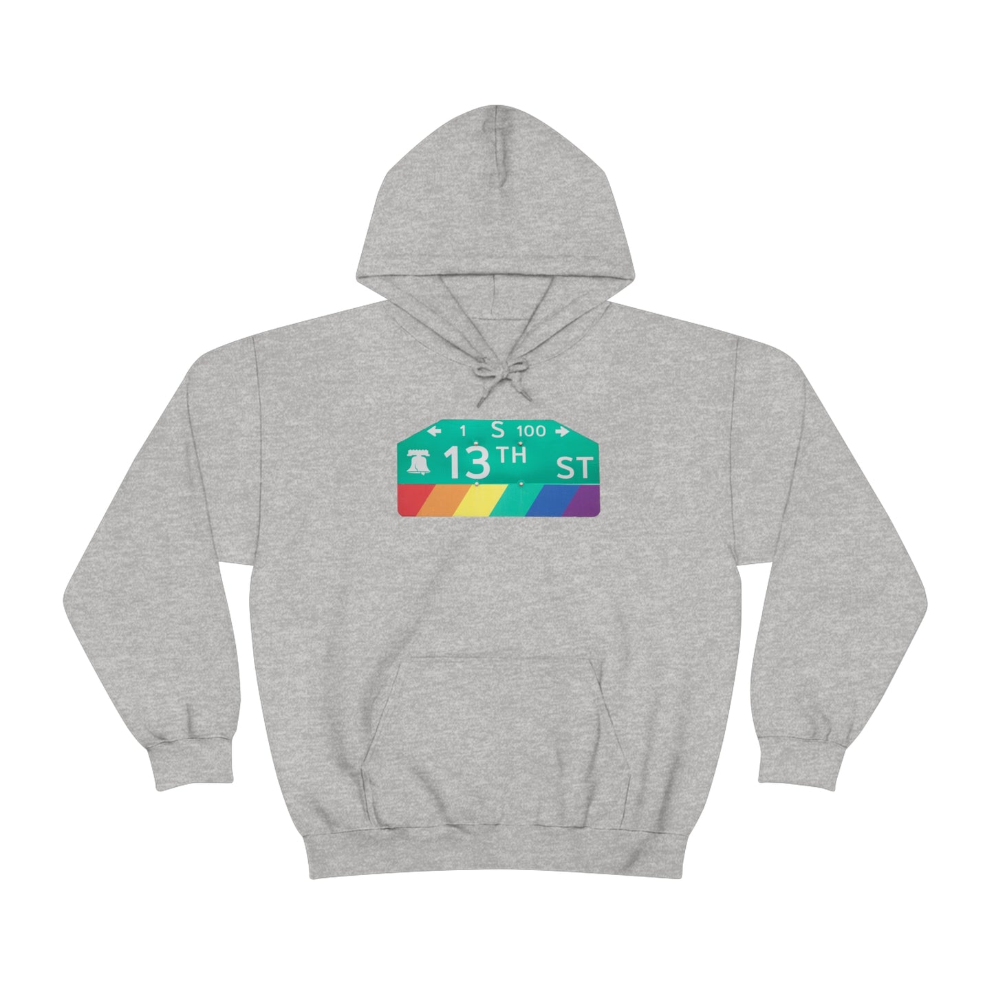 Philly Gayborhood Street Sign Hoodie