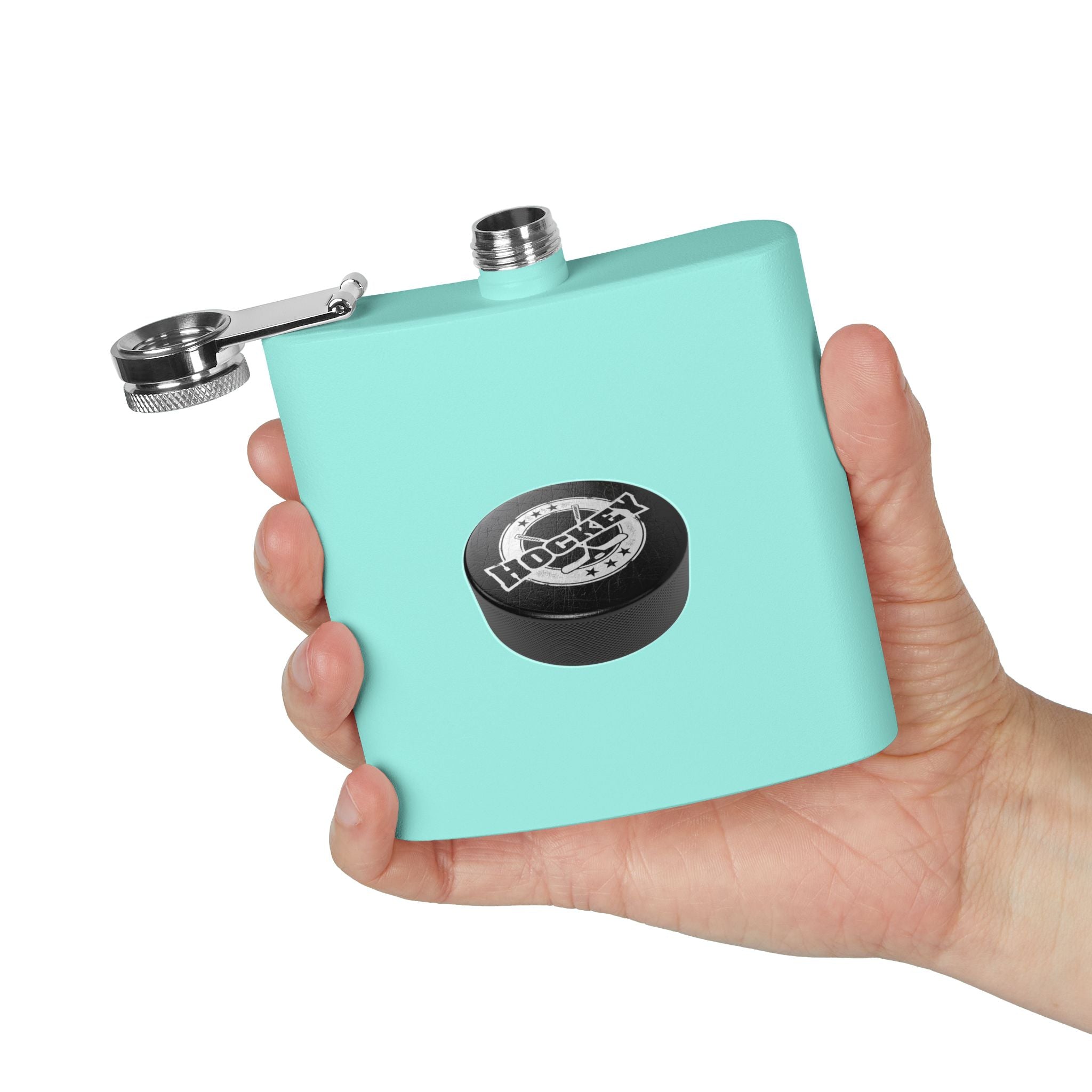 Hockeyl Stainless Steel Flask, 6oz